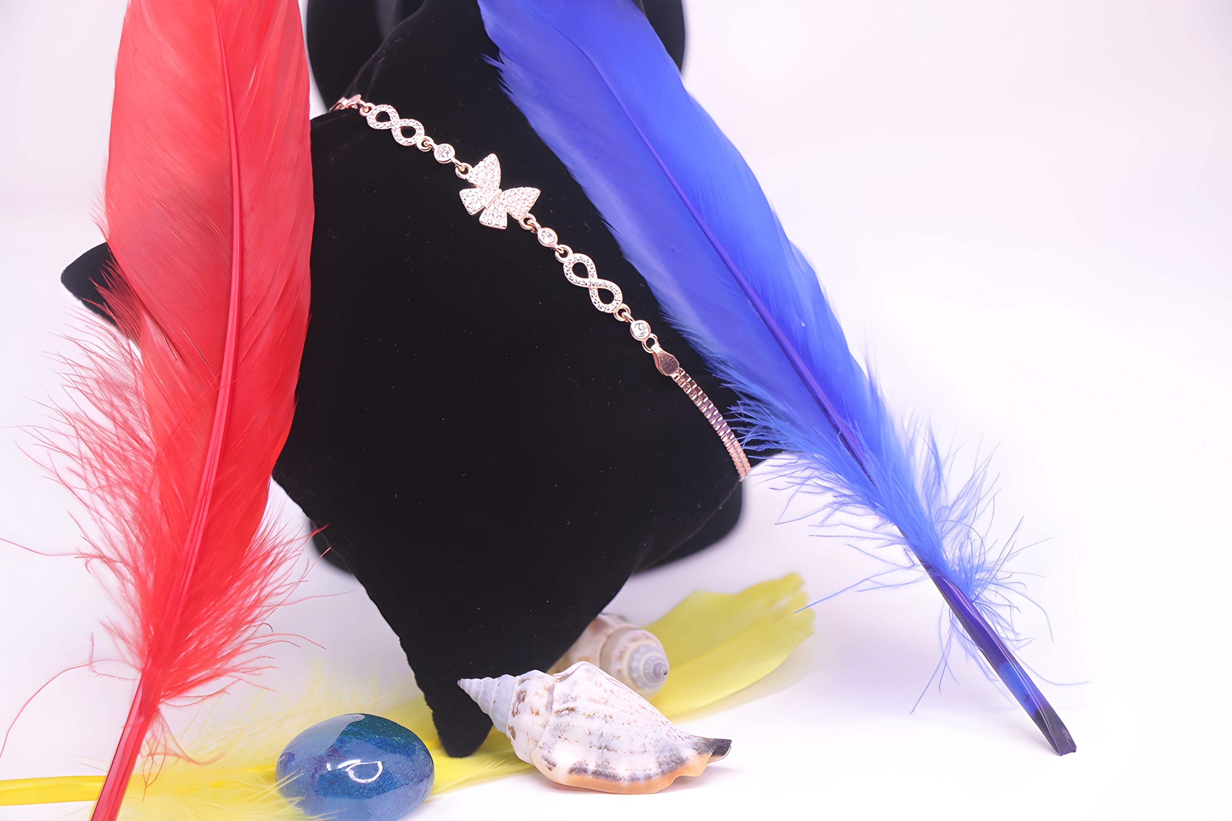 Golden Flutter VeeLux Premium Crystal Butterfly Bracelet