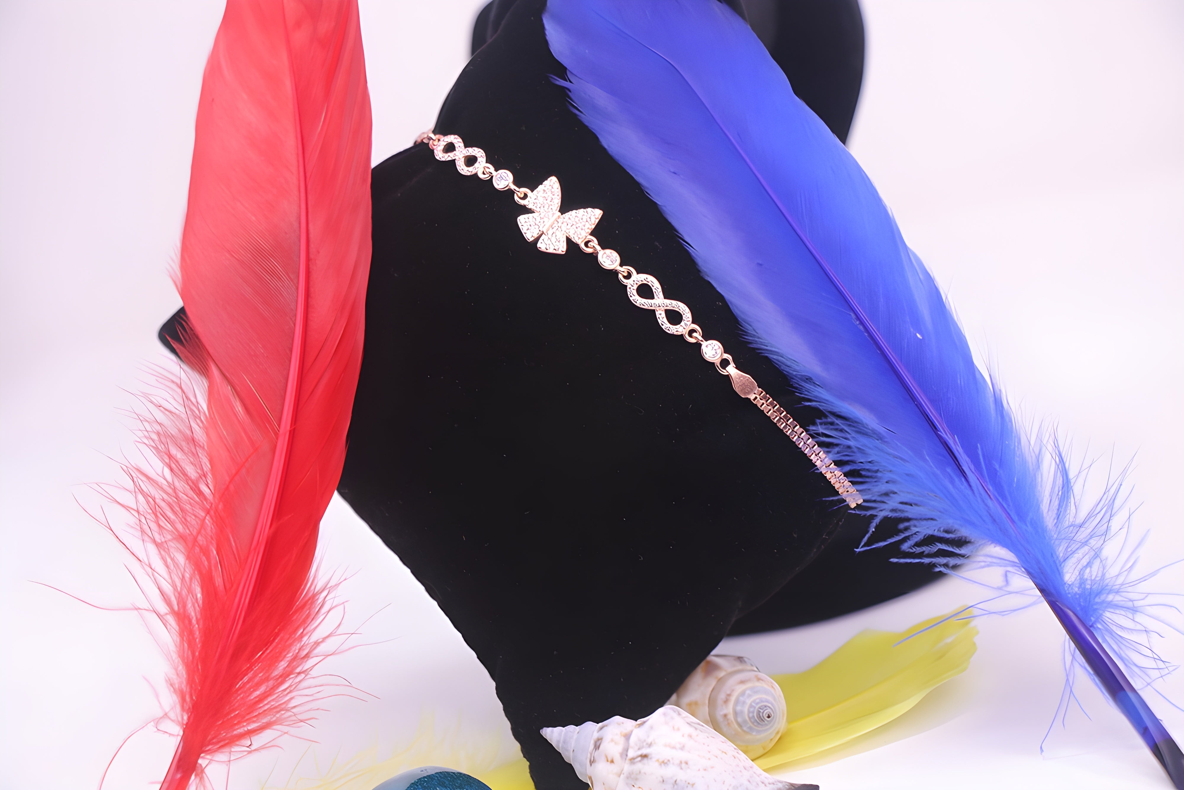 Golden Flutter VeeLux Premium Crystal Butterfly Bracelet