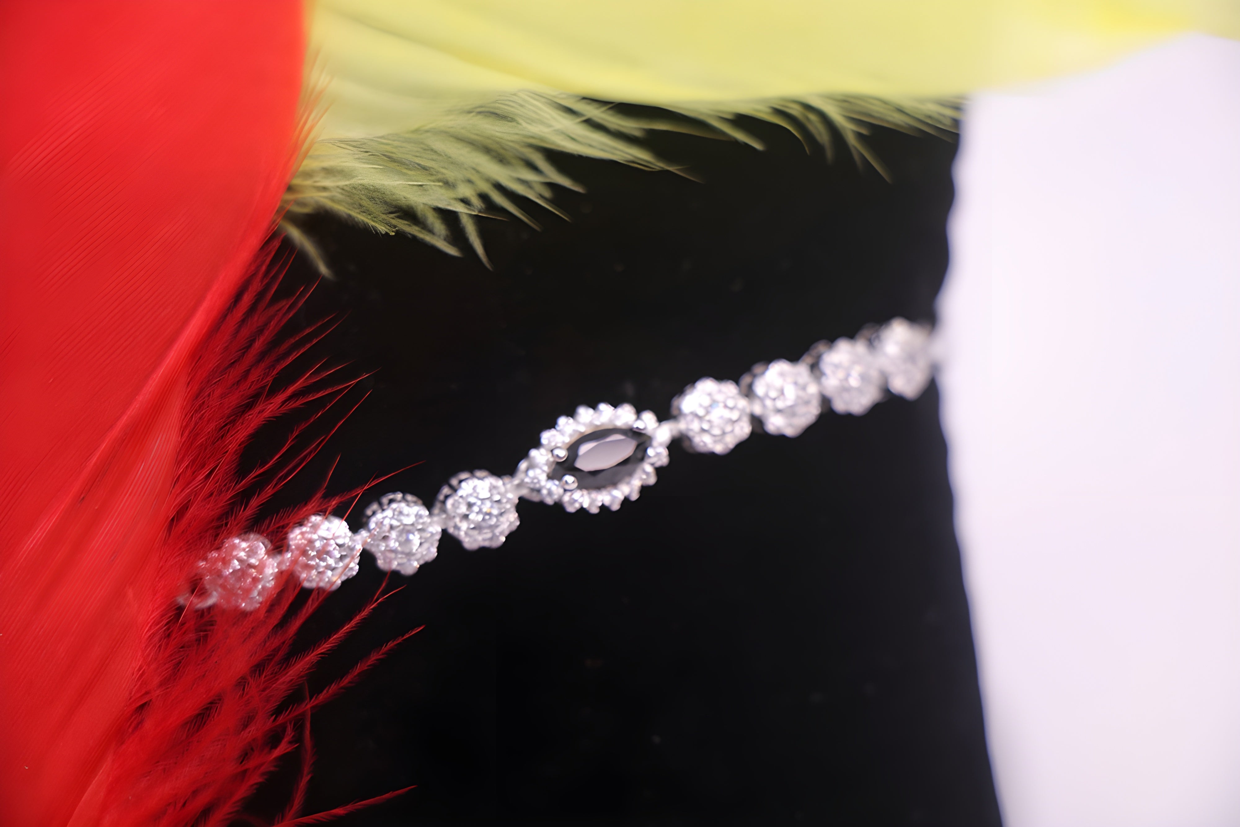 Sterling Silver VeeLux Premium Crystal White Elegance Bracelet