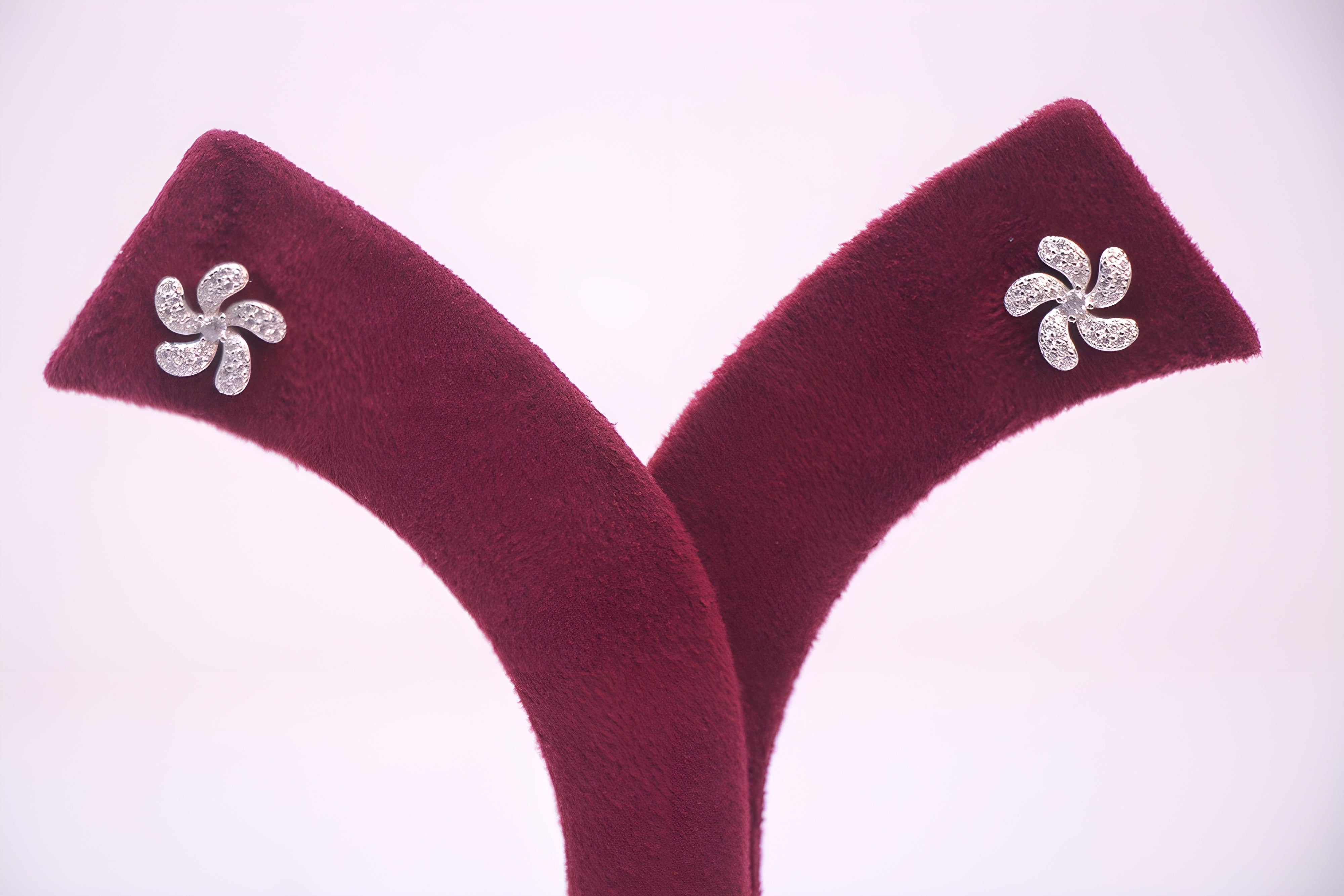 Sterling Silver Blossom VeeLux Premium Crystal Floral Earrings