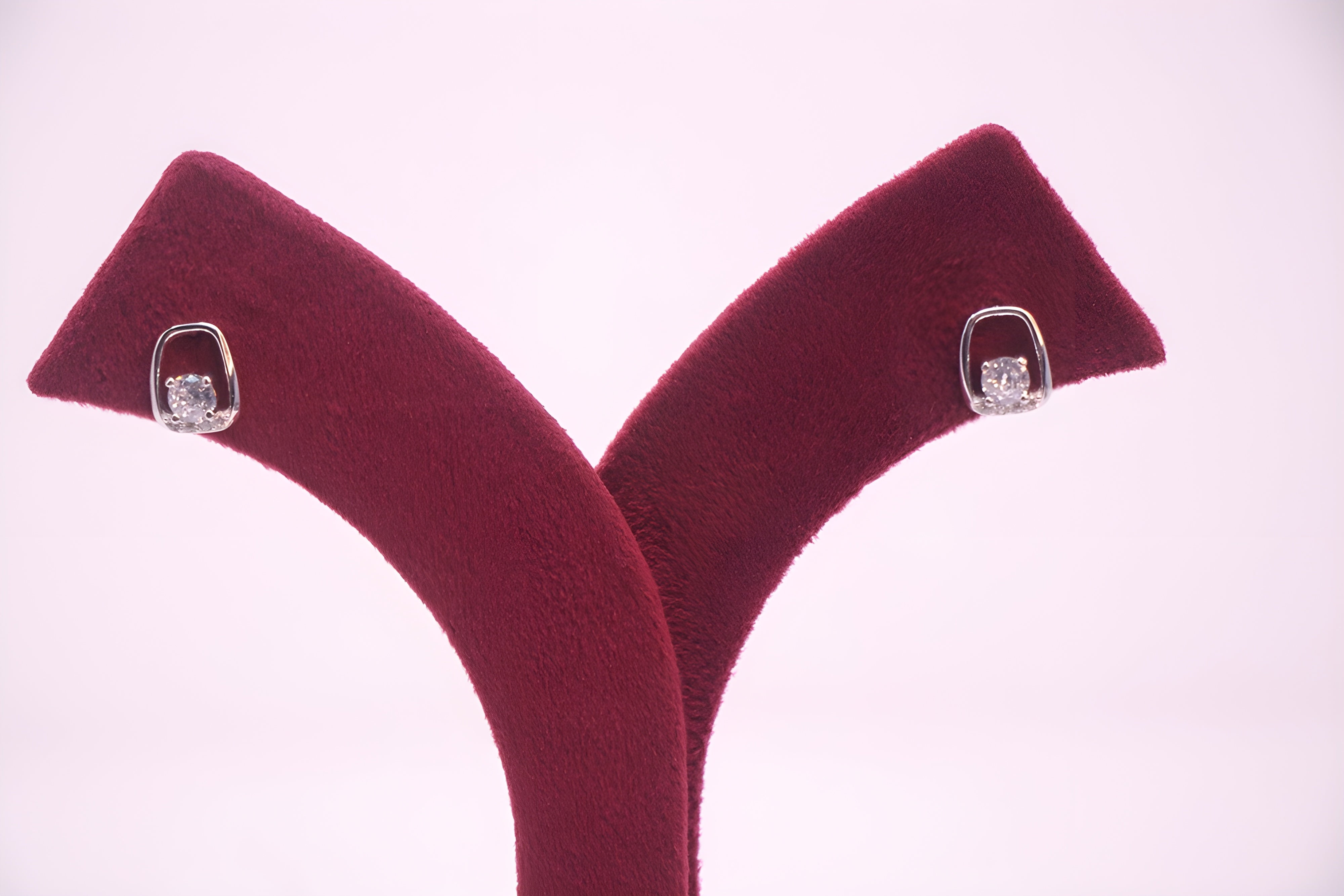 Sterling Crystal Charm Earrings