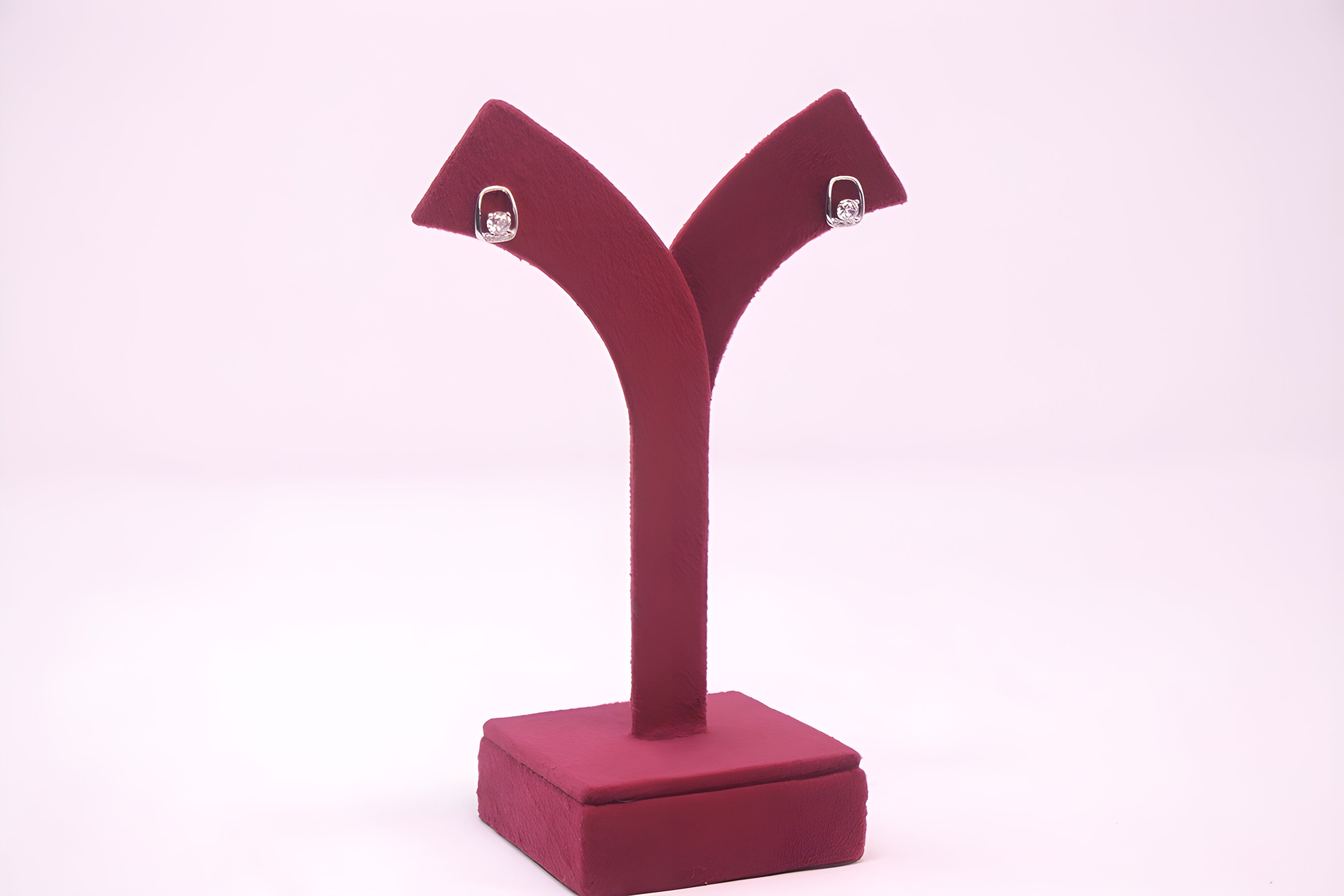 Sterling Crystal Charm Earrings