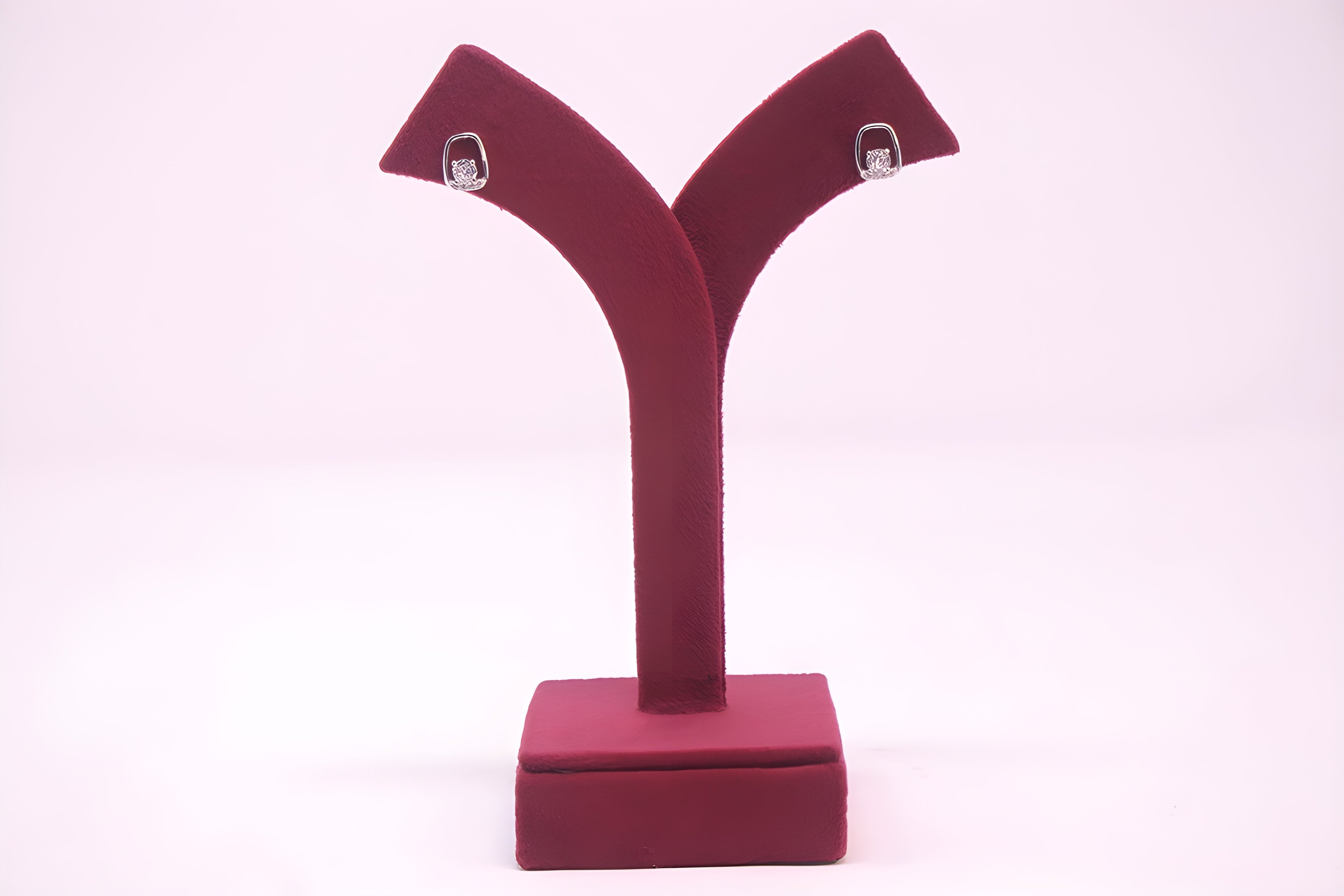 Sterling Crystal Charm Earrings