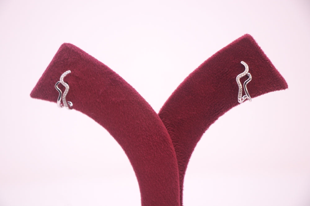 Sterling Silver VeeLux Premium Crystal Mystique Mirage Earrings