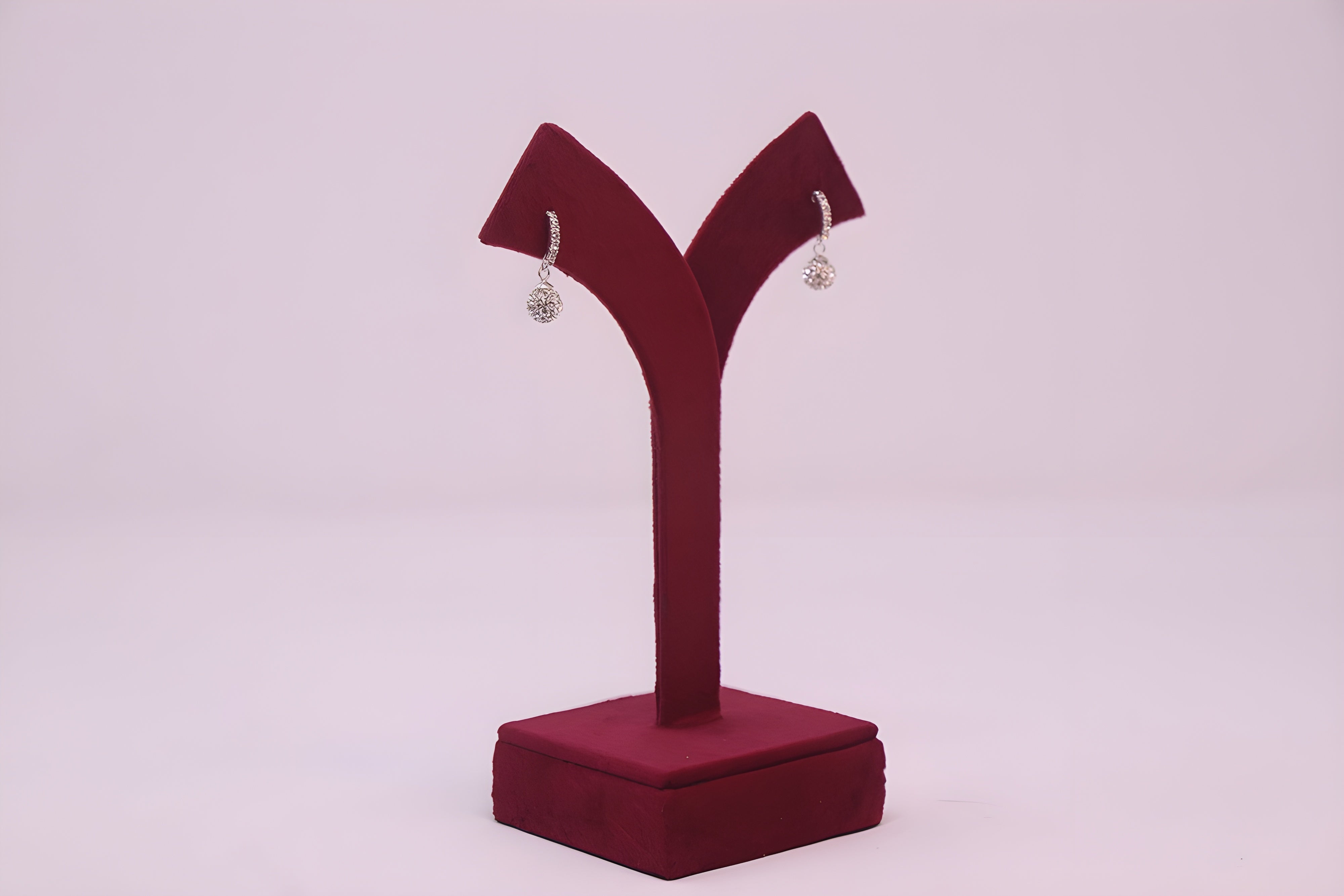 Sterling Silver VeeLux Premium  Glamour Crystal Earrings