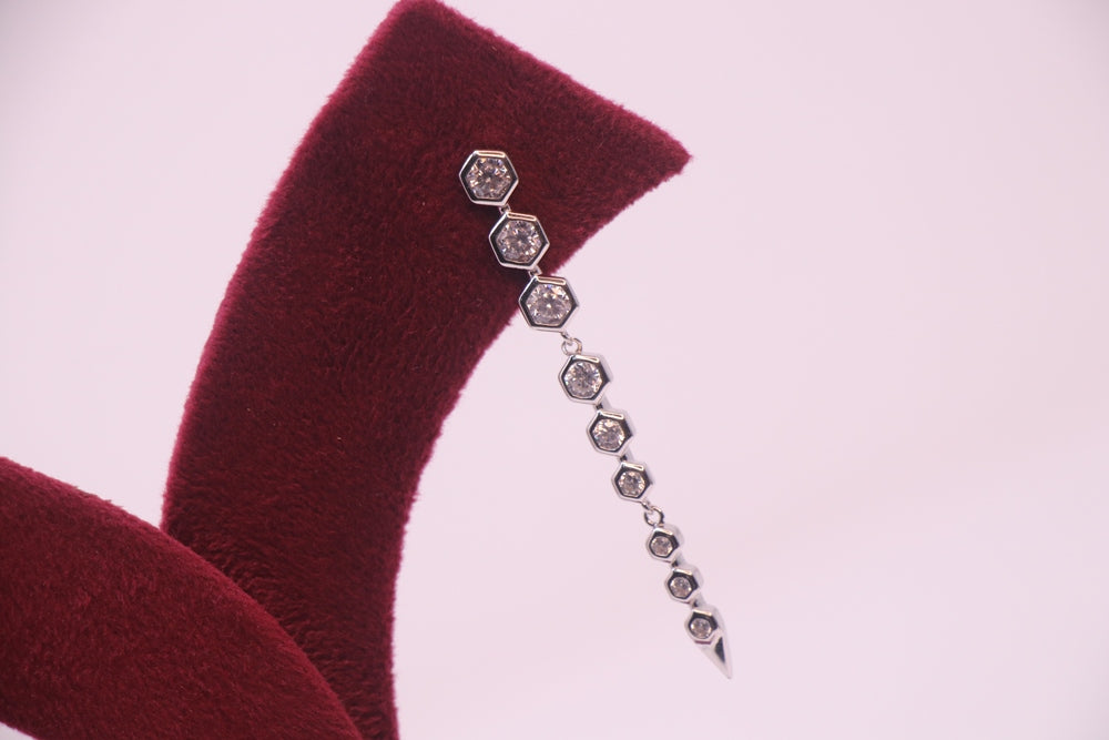 Sterling Silver Eternal Grace VeeLux Premium Crystal Earrings