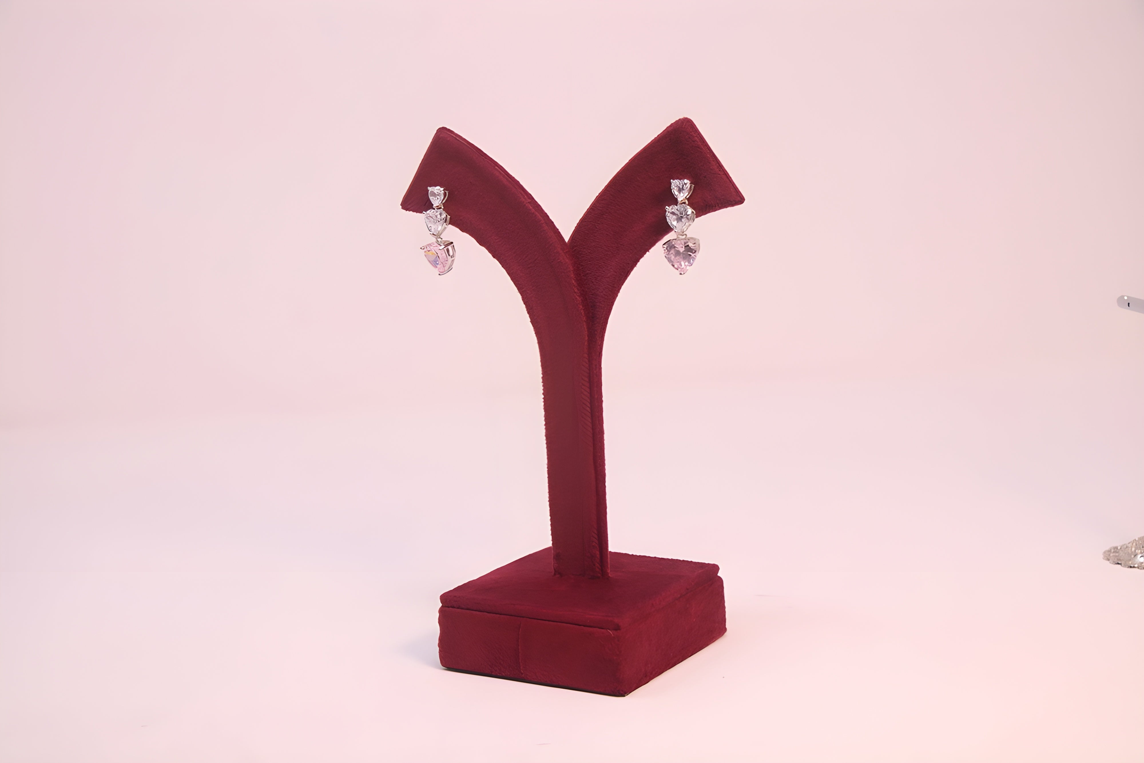 Pink Petal Glamorous Sterling Silver Earrings