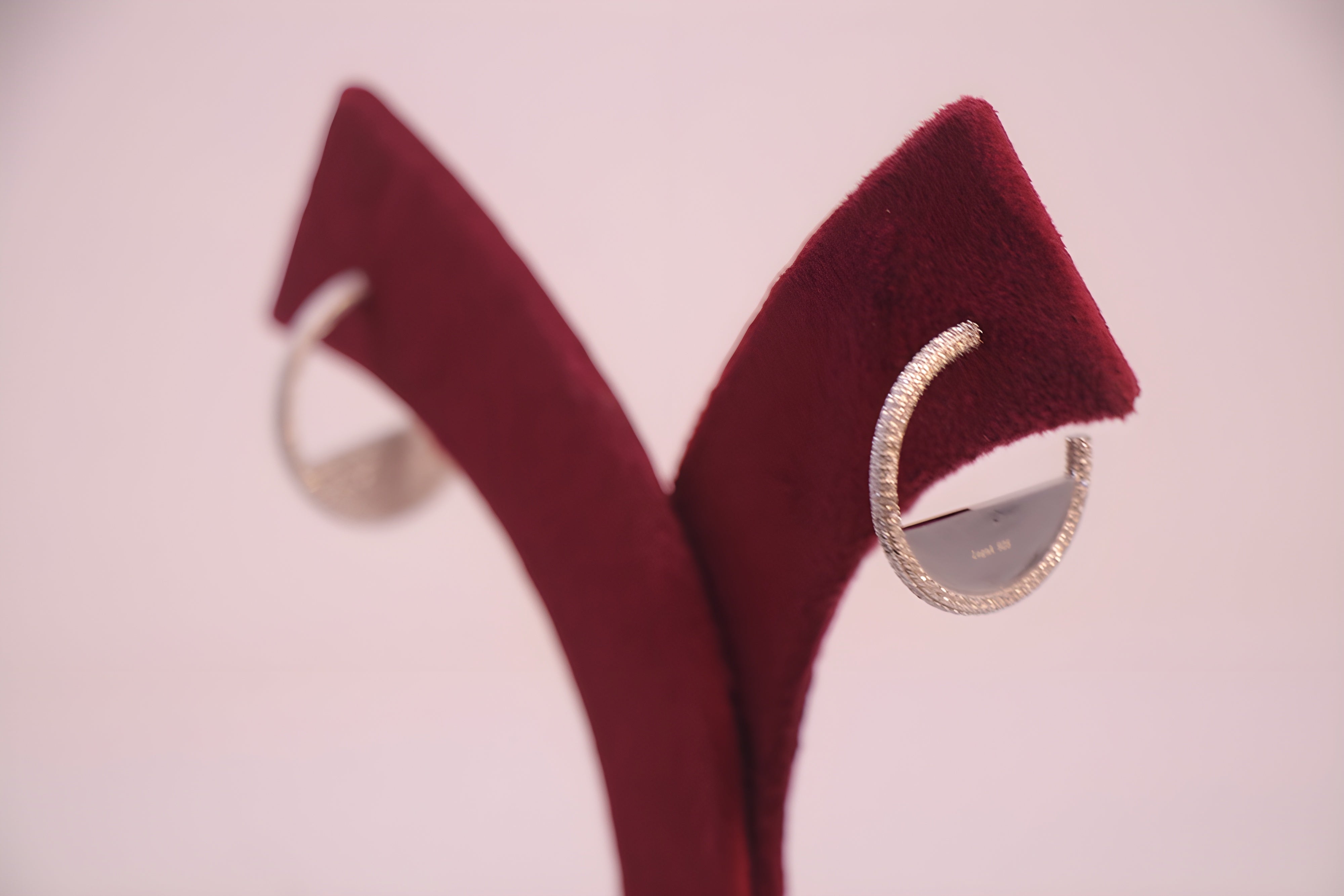 Serenity Shimmer Sterling Silver Hoop Earrings