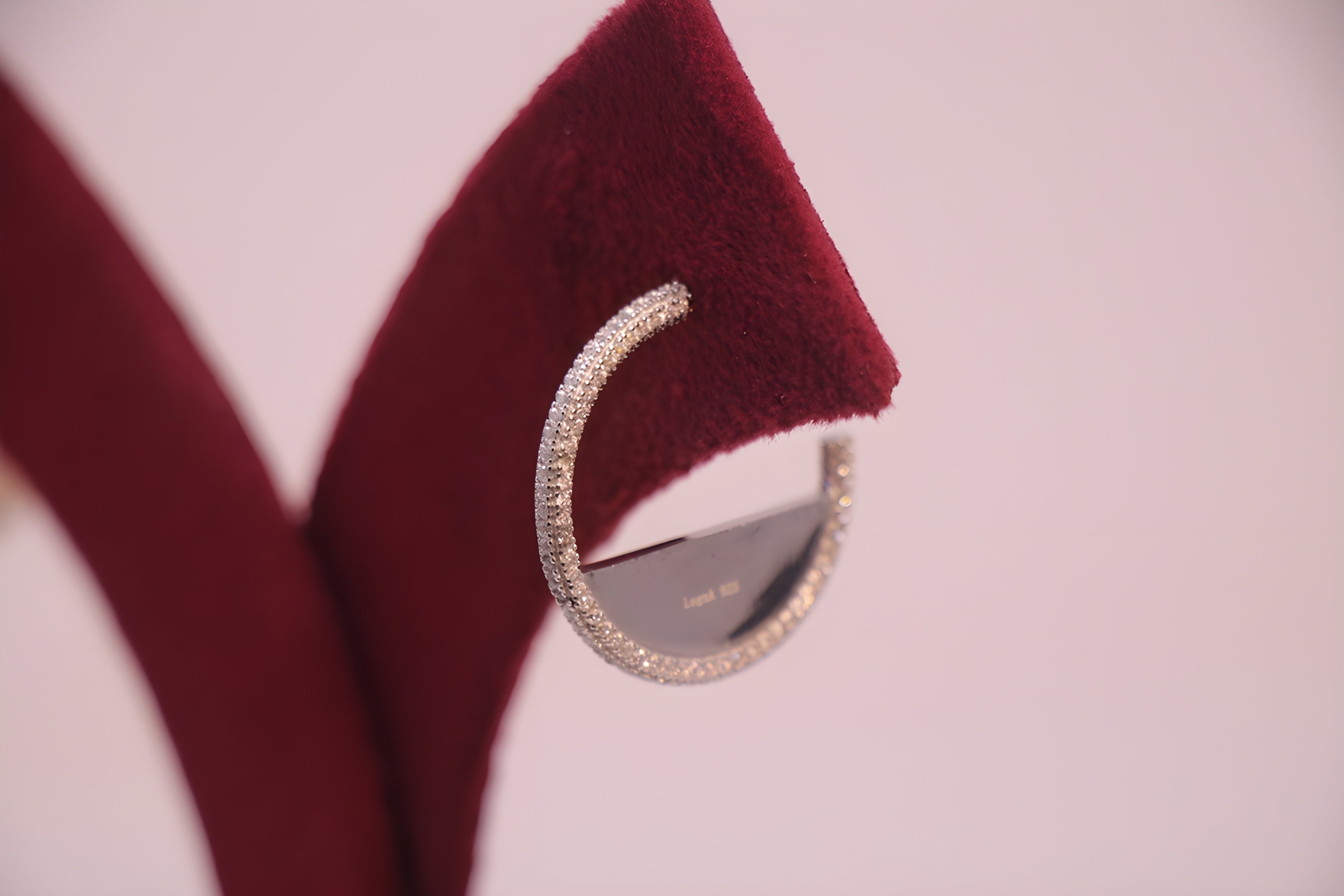 Serenity Shimmer Sterling Silver Hoop Earrings