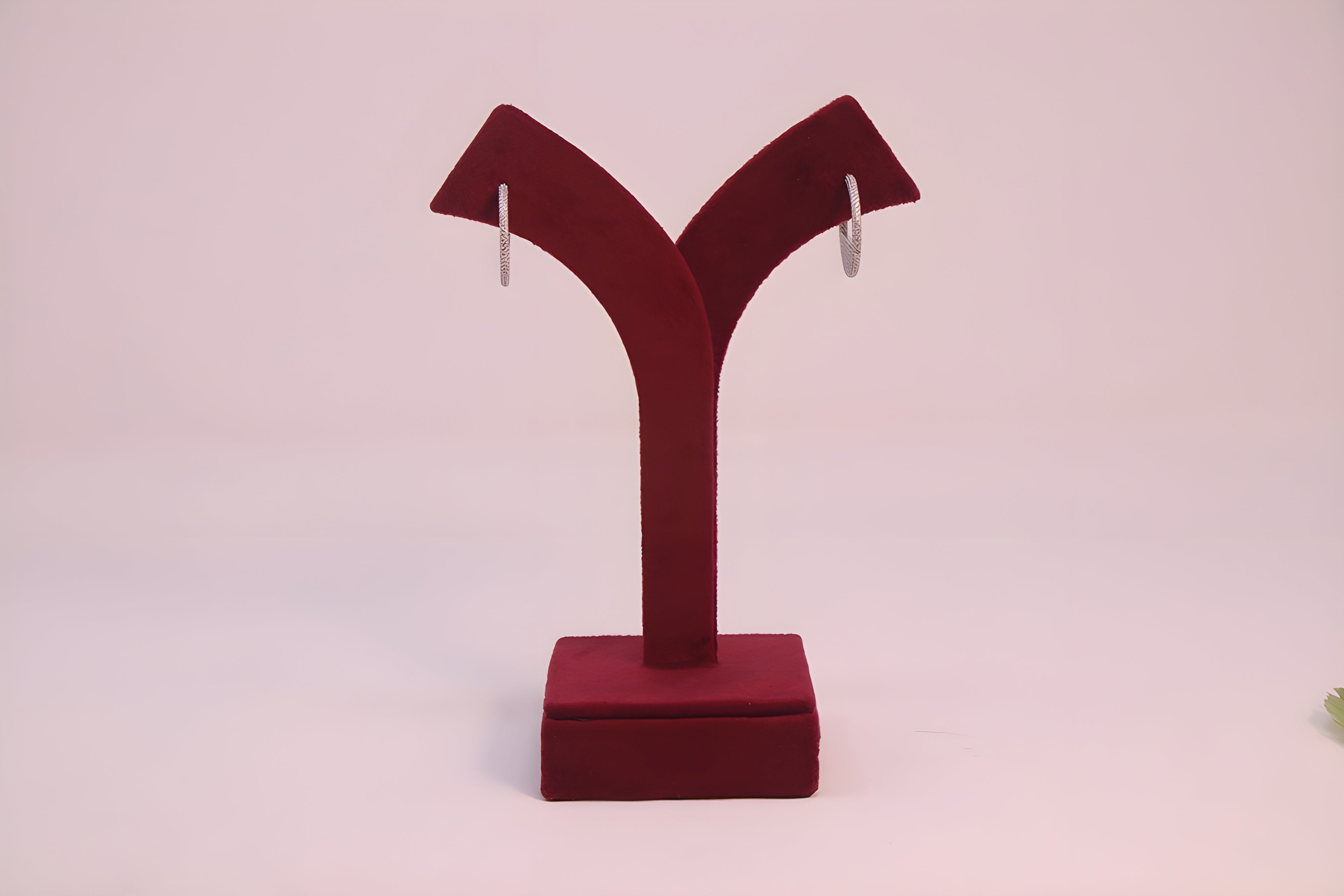 Serenity Shimmer Sterling Silver Hoop Earrings