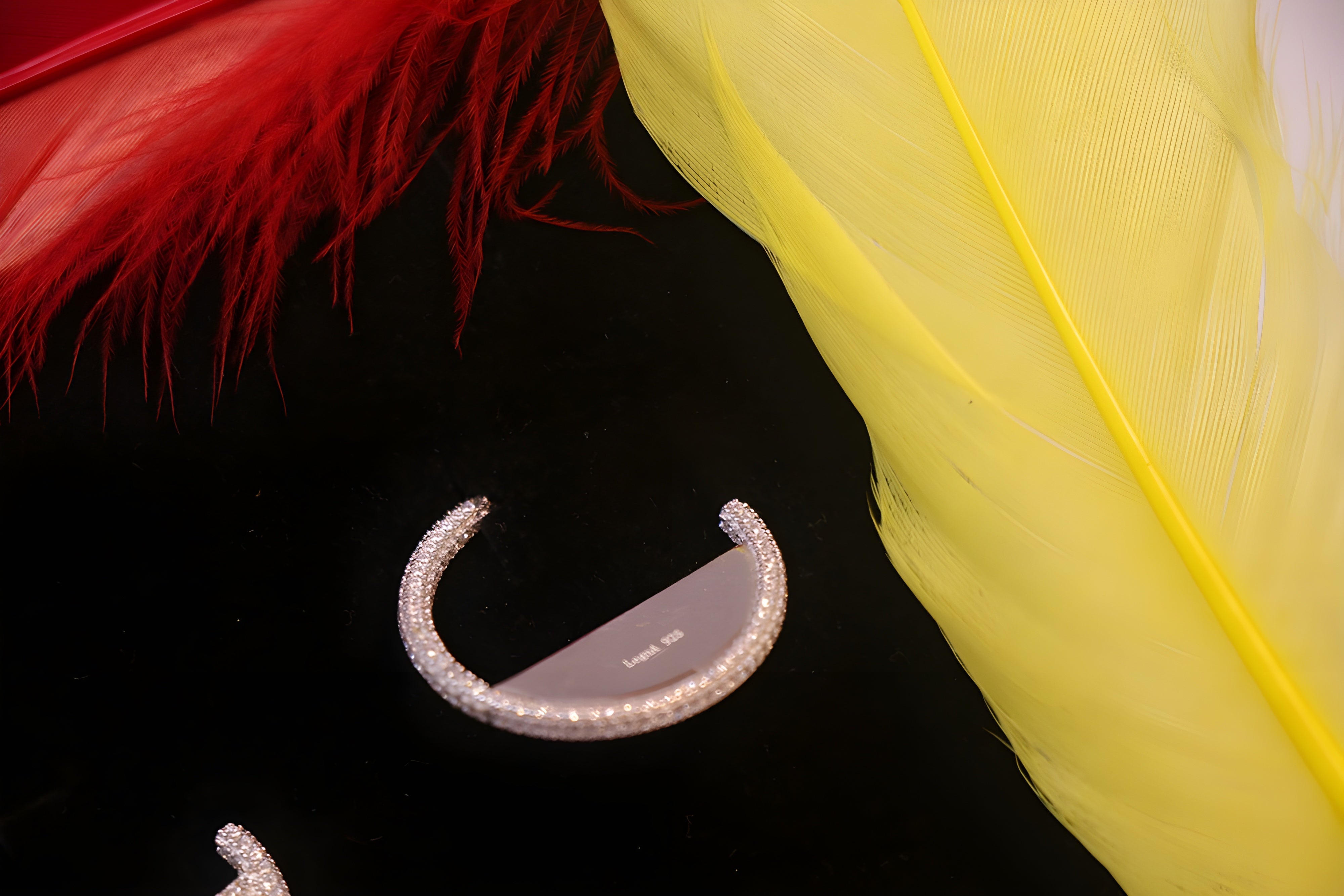 Serenity Shimmer Sterling Silver Hoop Earrings