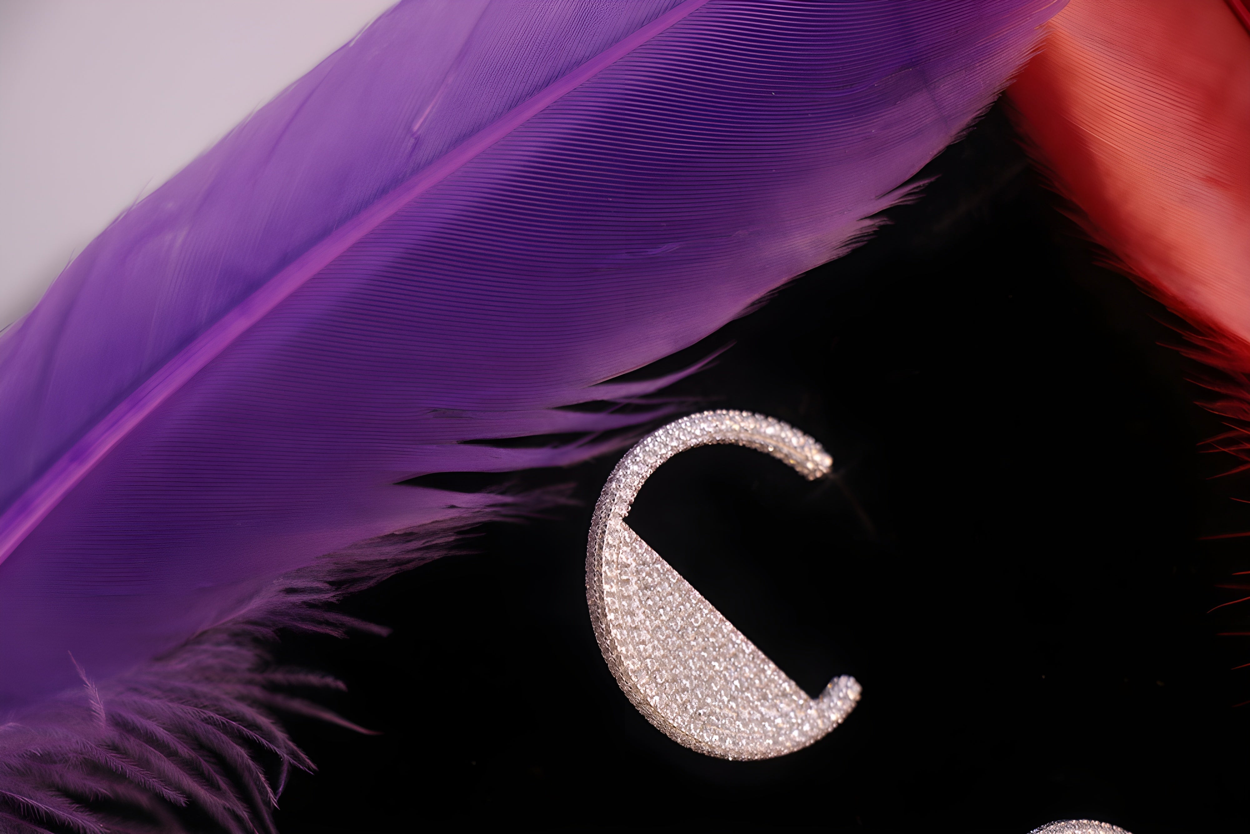 Serenity Shimmer Sterling Silver Hoop Earrings