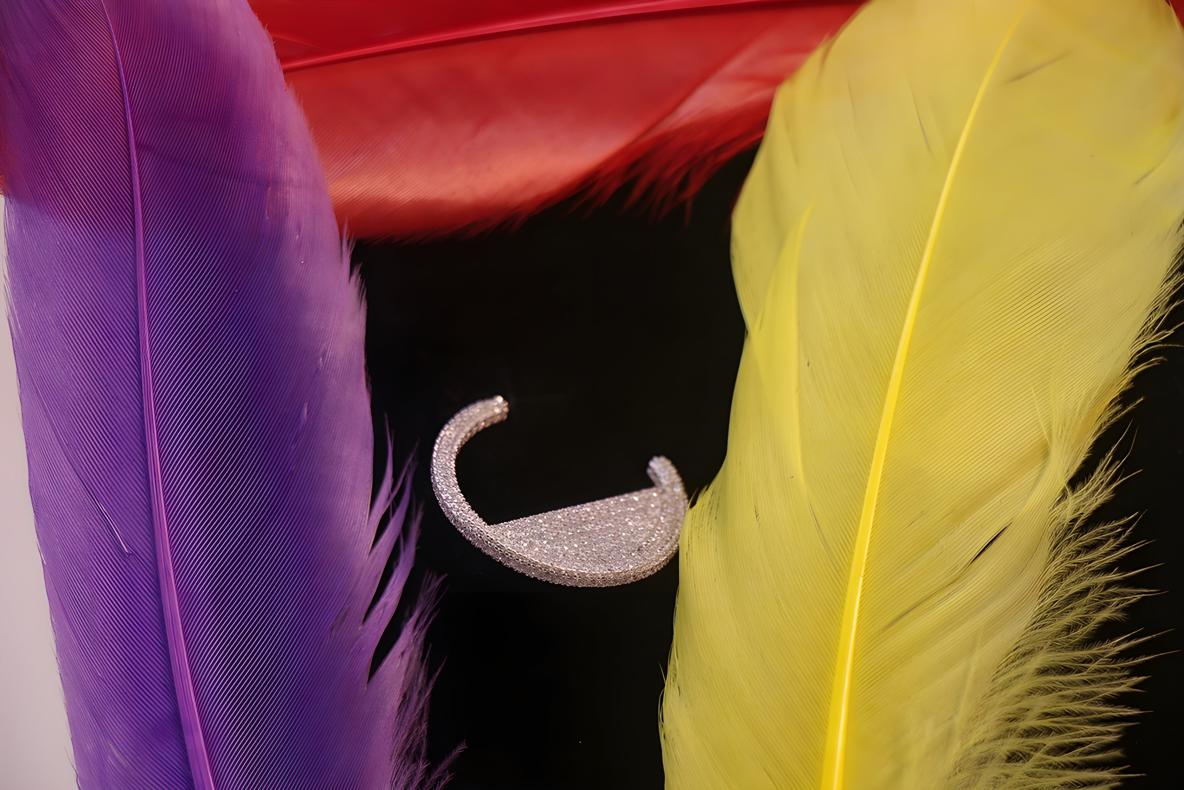 Serenity Shimmer Sterling Silver Hoop Earrings