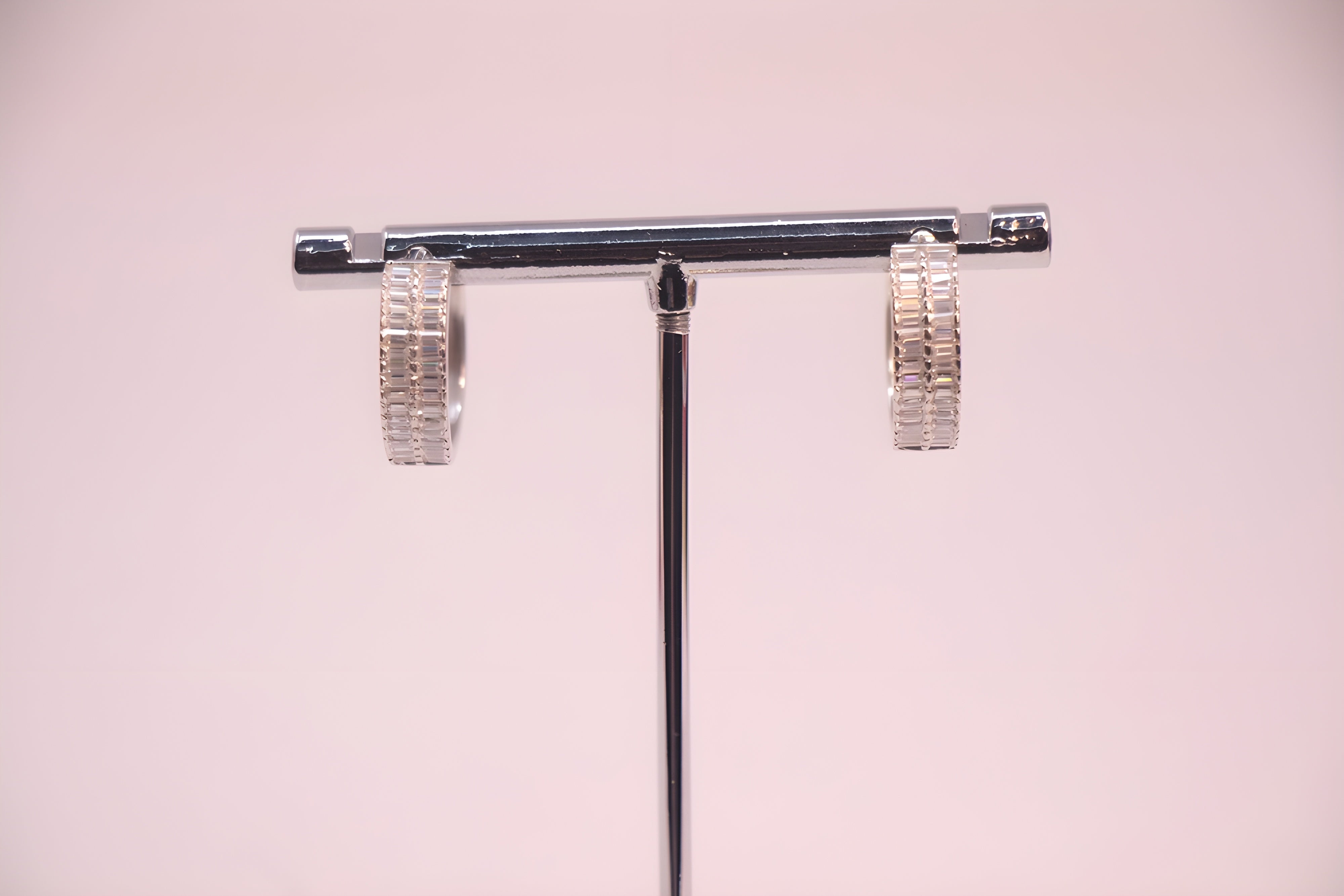 VeeLux Premium Silver Symphony Sterling Silver Crystal Earrings