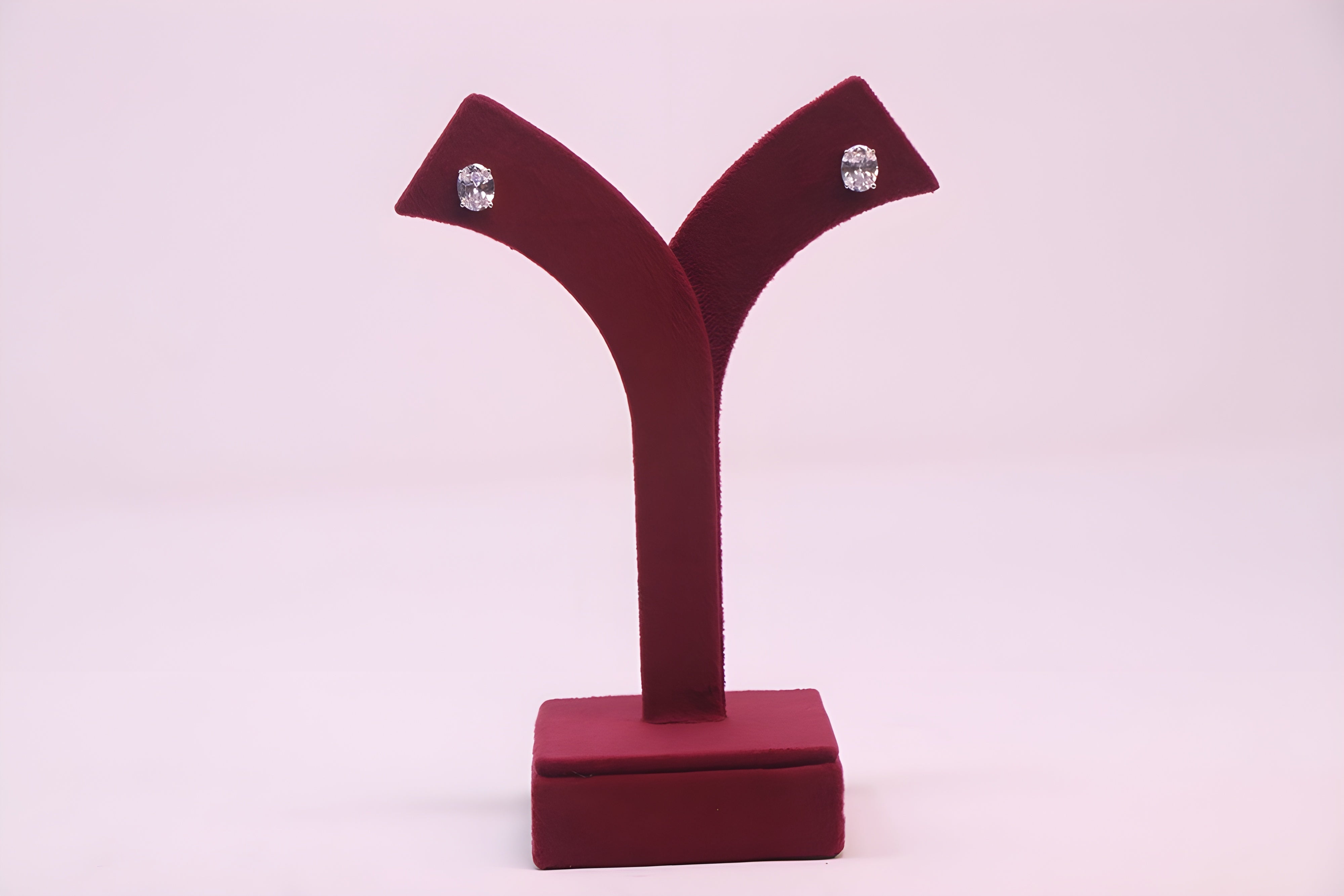 VeeLux Premium Splendor Sterling Silver Crystal  Earrings