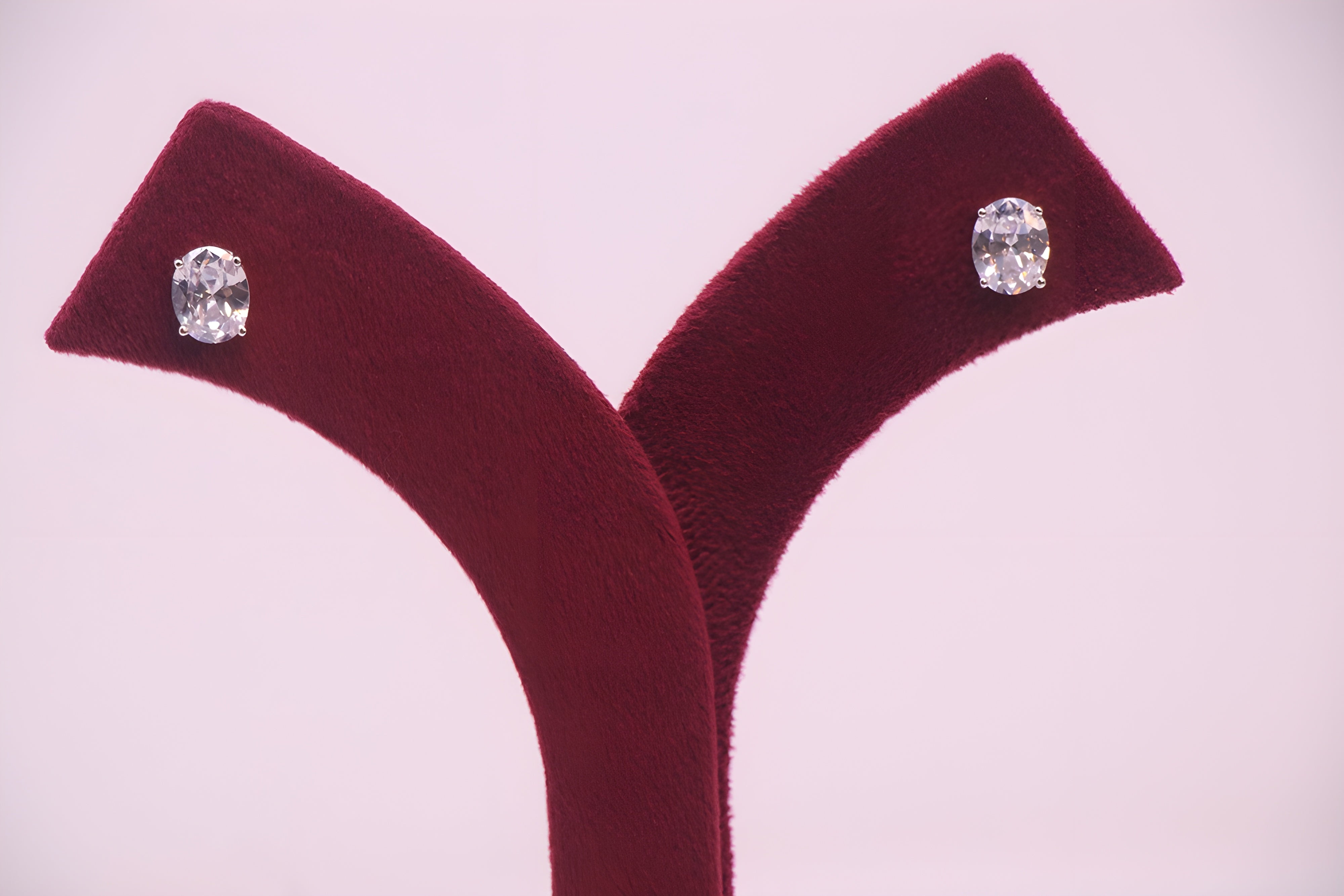 VeeLux Premium Splendor Sterling Silver Crystal  Earrings