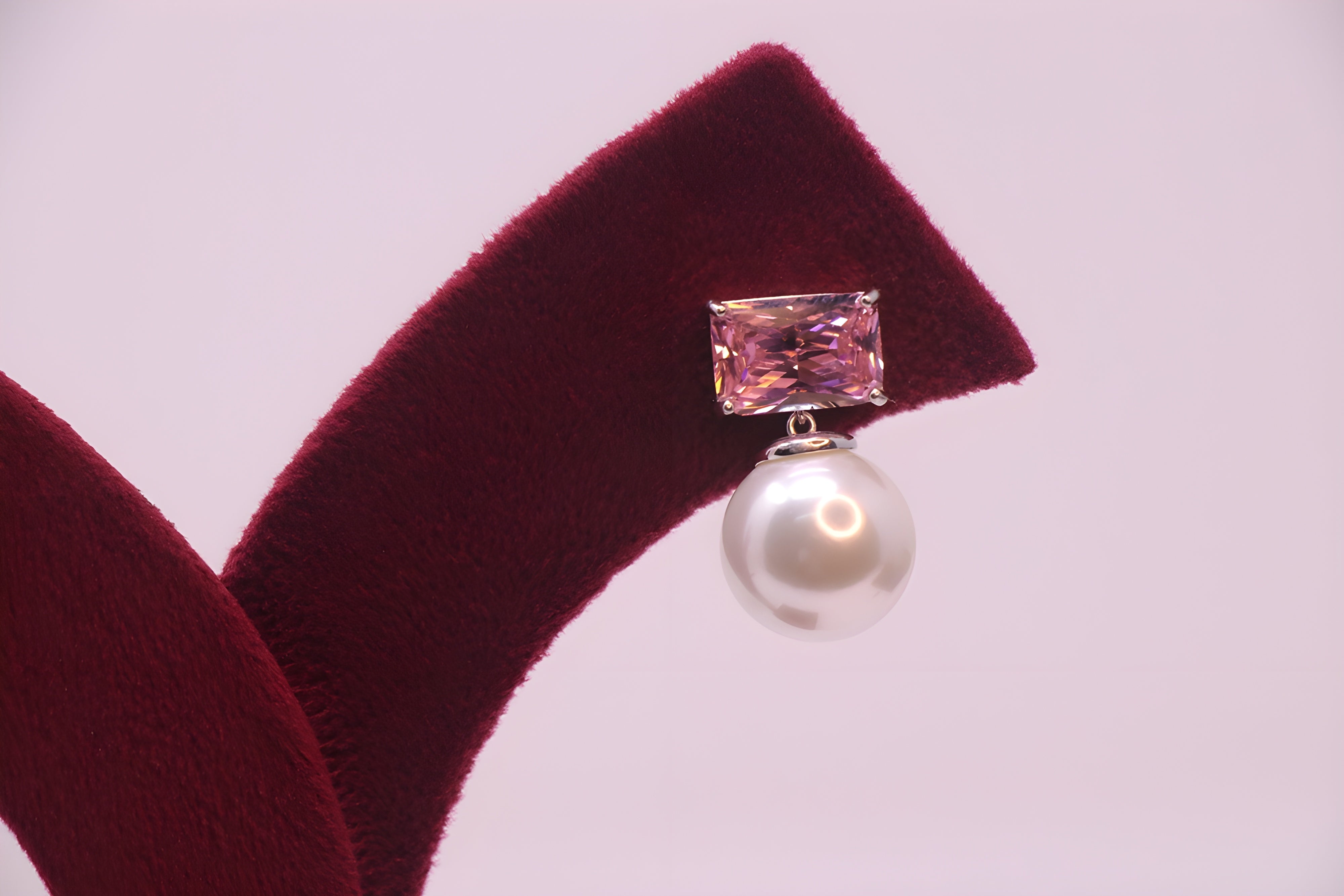 Golden Glow VeeLux Premium Crystal Pearl Earrings