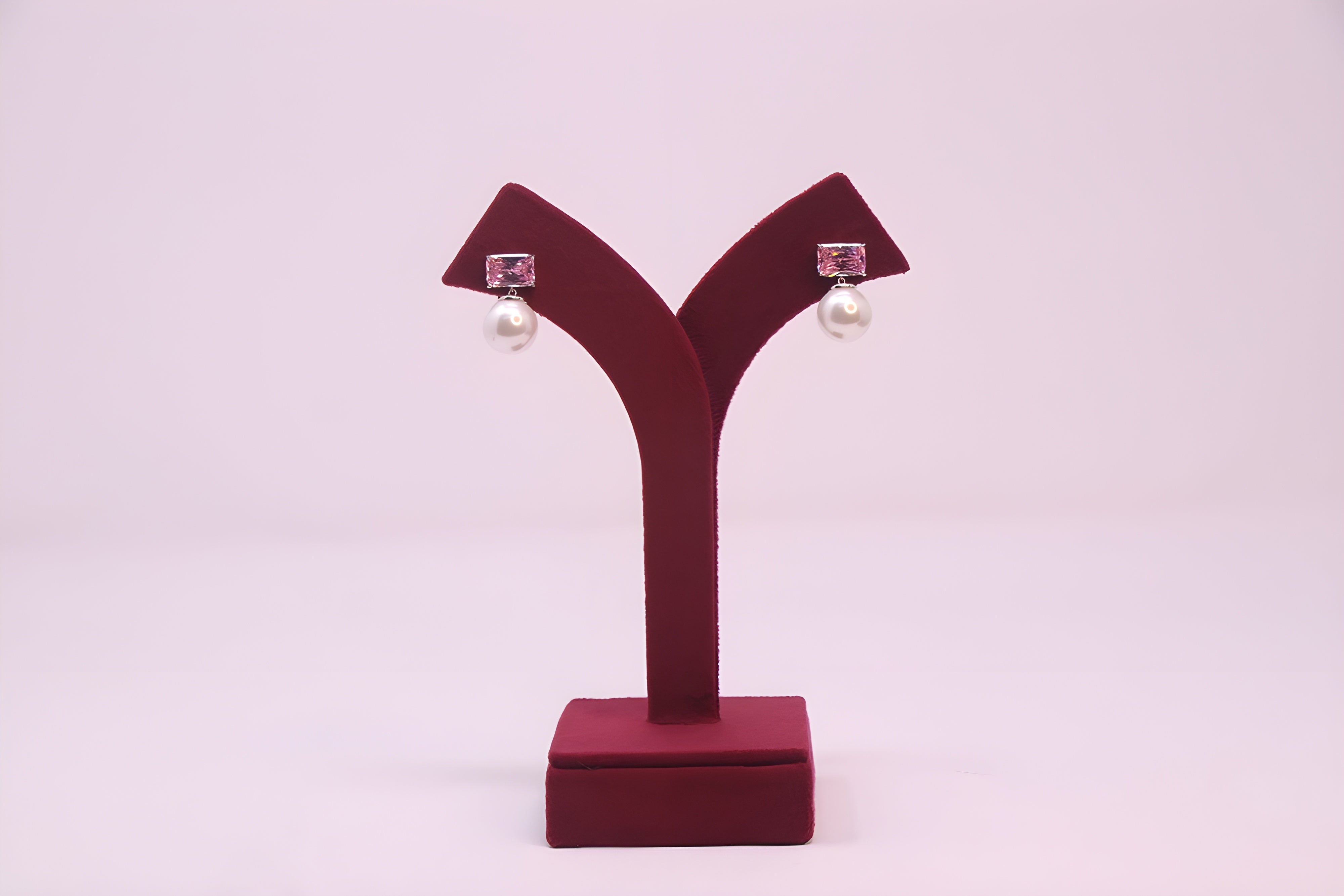Golden Glow VeeLux Premium Crystal Pearl Earrings