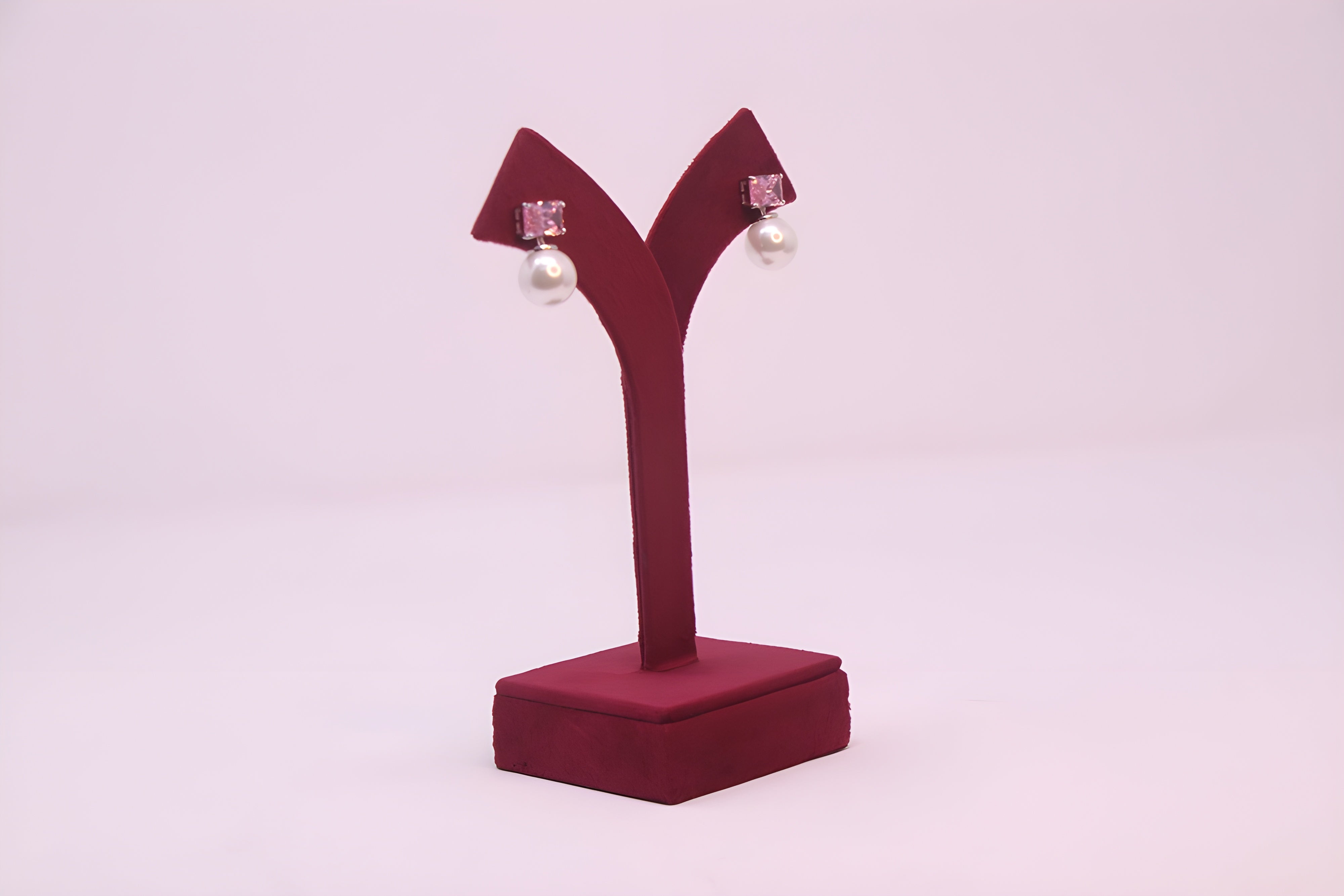 Golden Glow VeeLux Premium Crystal Pearl Earrings