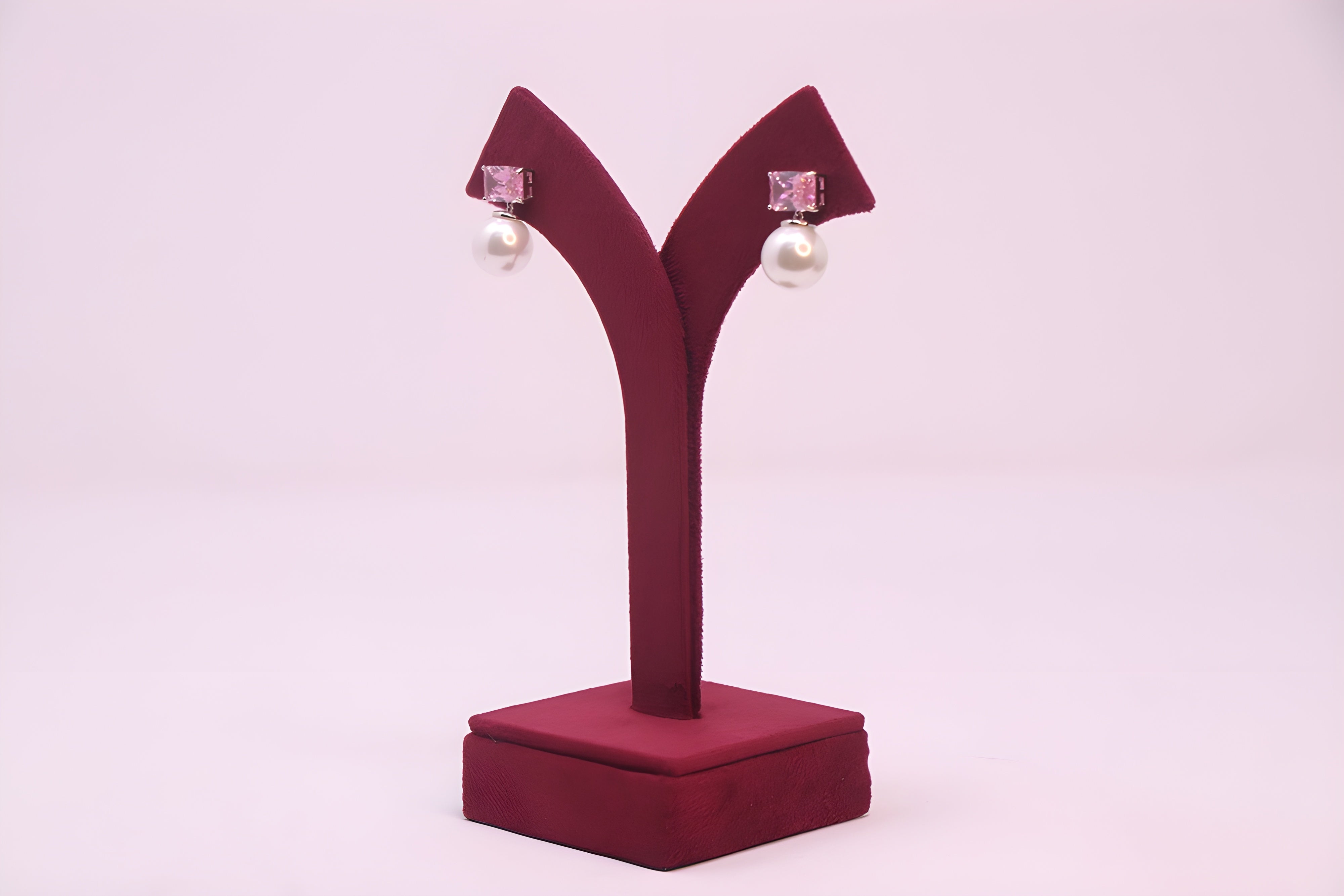 Golden Glow VeeLux Premium Crystal Pearl Earrings