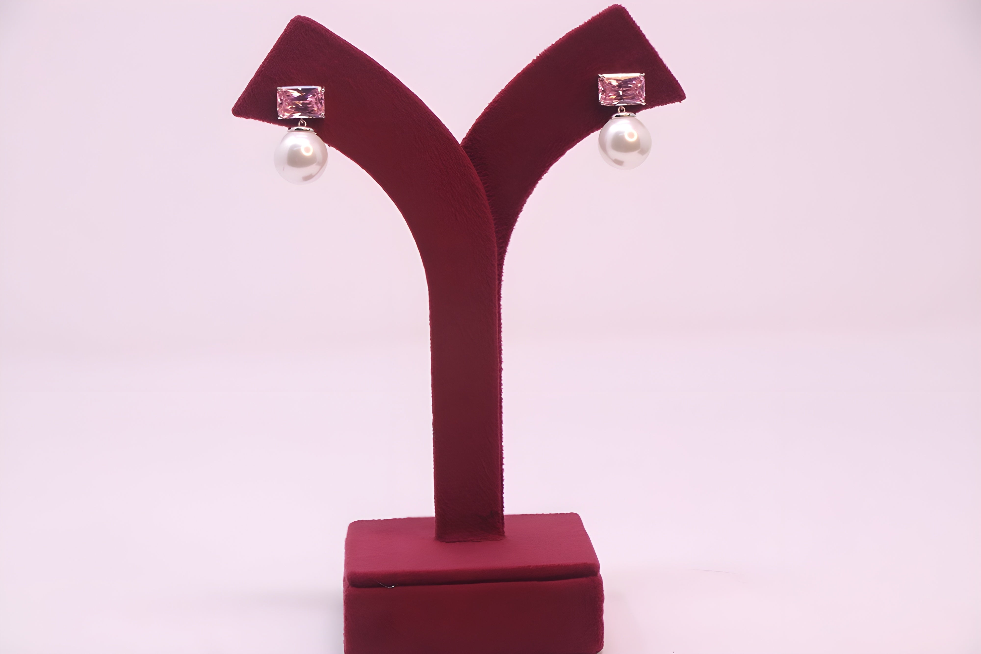 Golden Glow VeeLux Premium Crystal Pearl Earrings