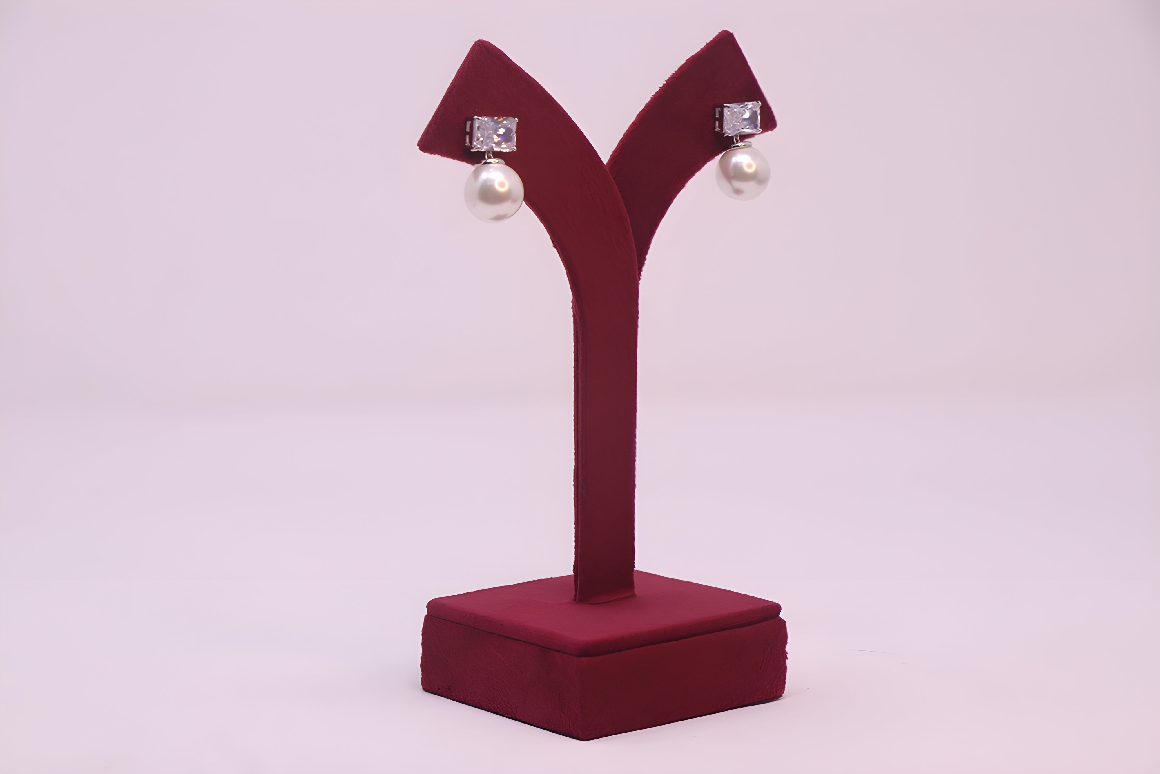 Golden Glow VeeLux Premium Crystal Pearl Earrings