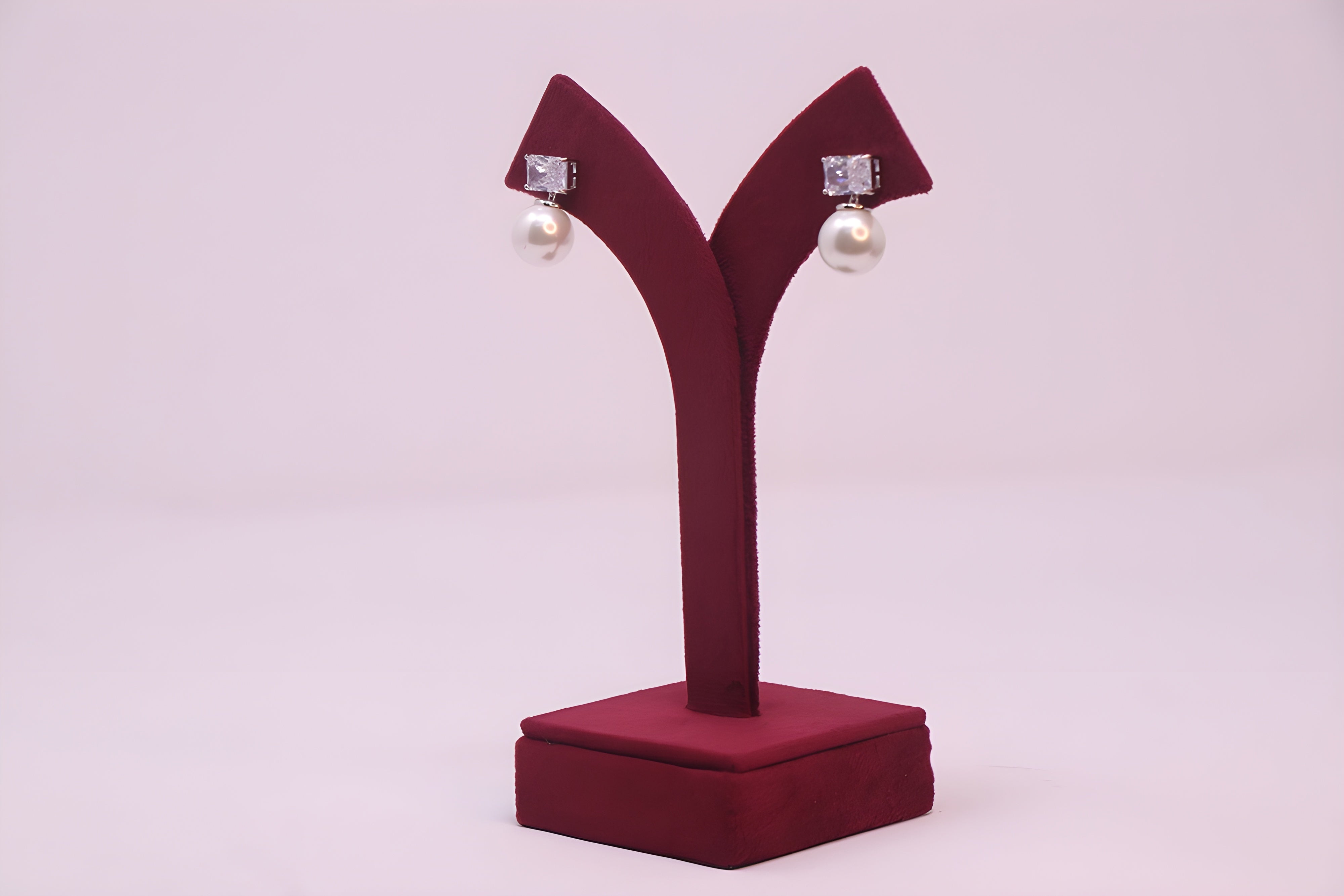 Golden Glow VeeLux Premium Crystal Pearl Earrings