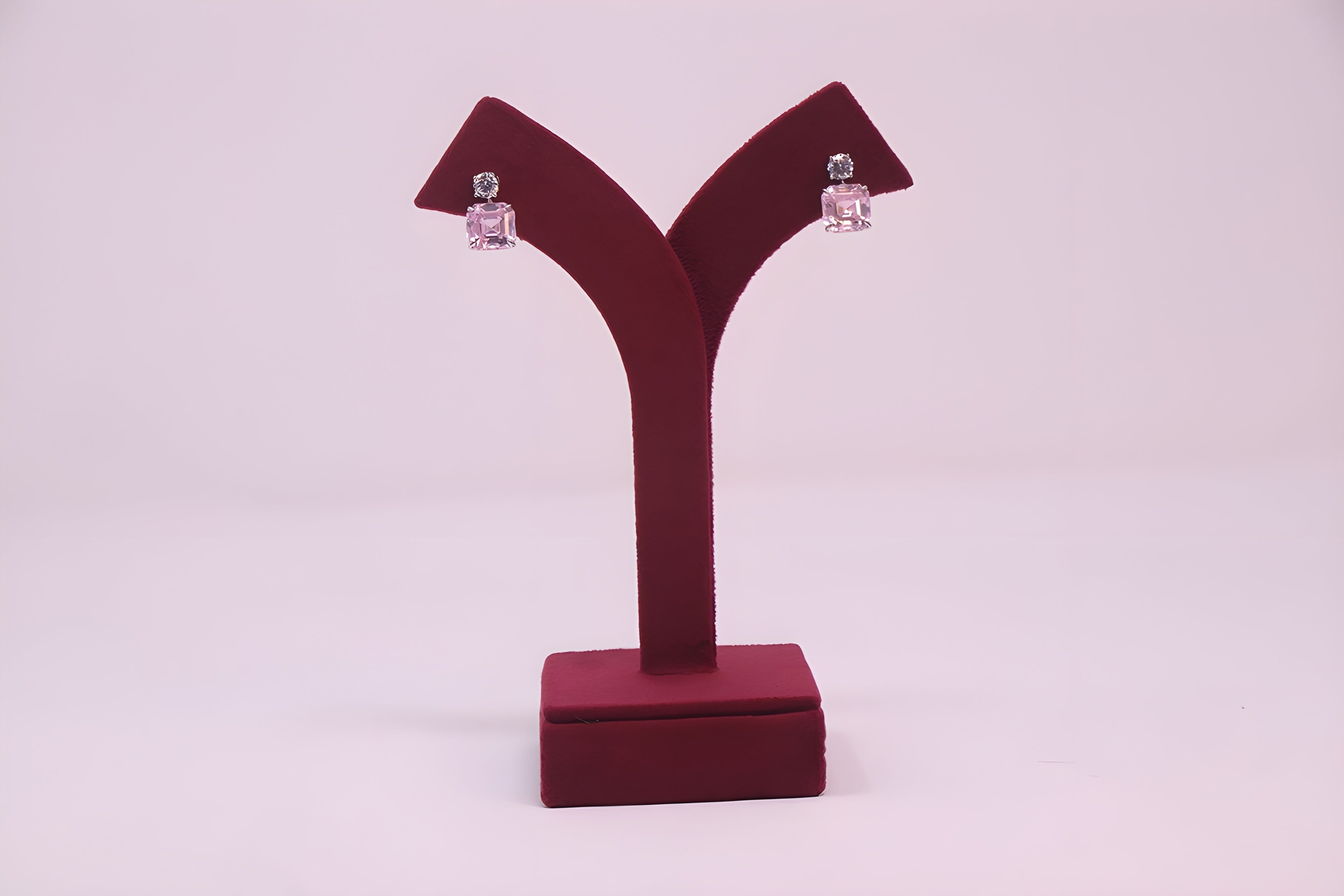 Rose Quartz Radiance 92.5 Sterling Silver Earrings