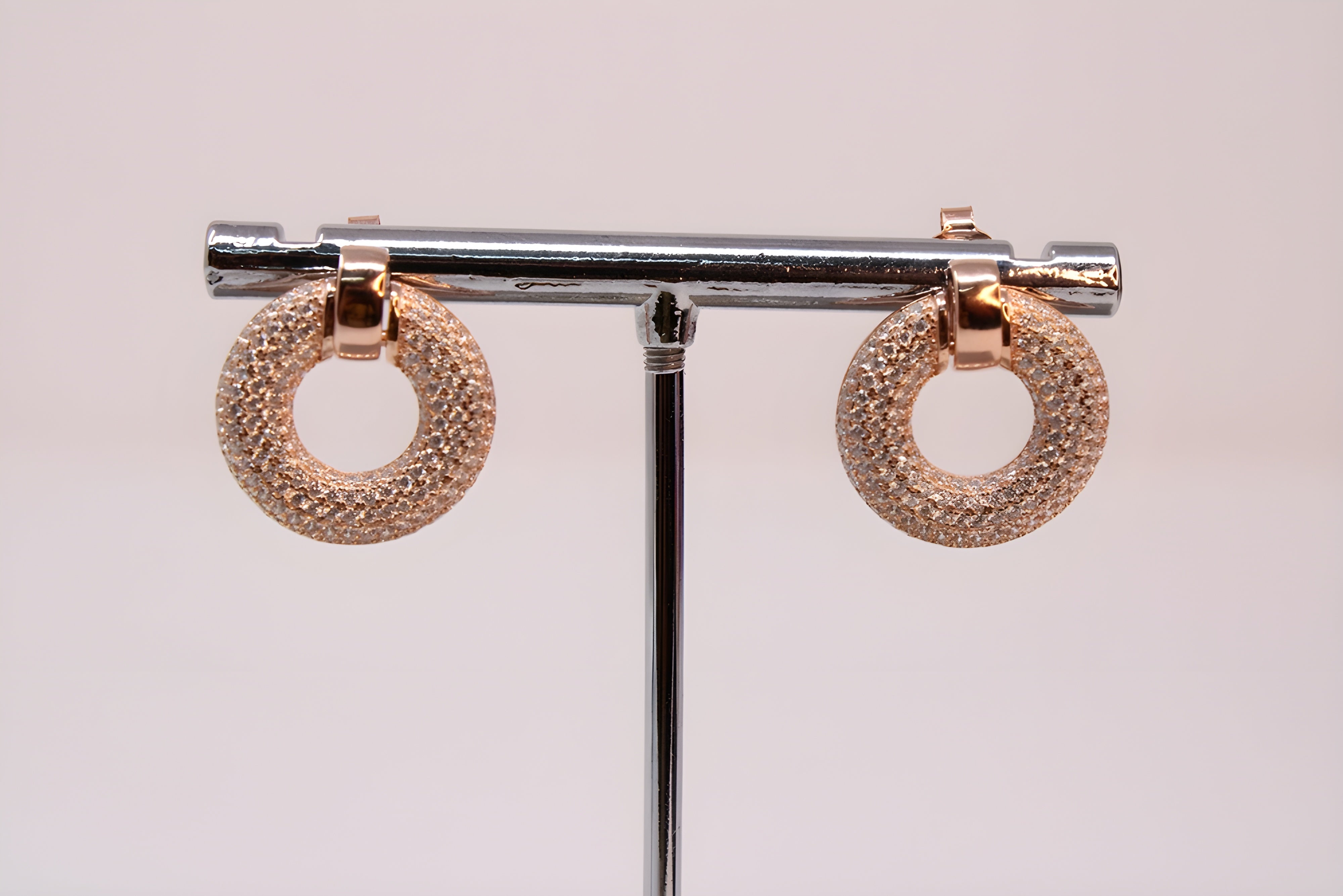 Golden Sophistication 92.5 Sterling Silver Earrings