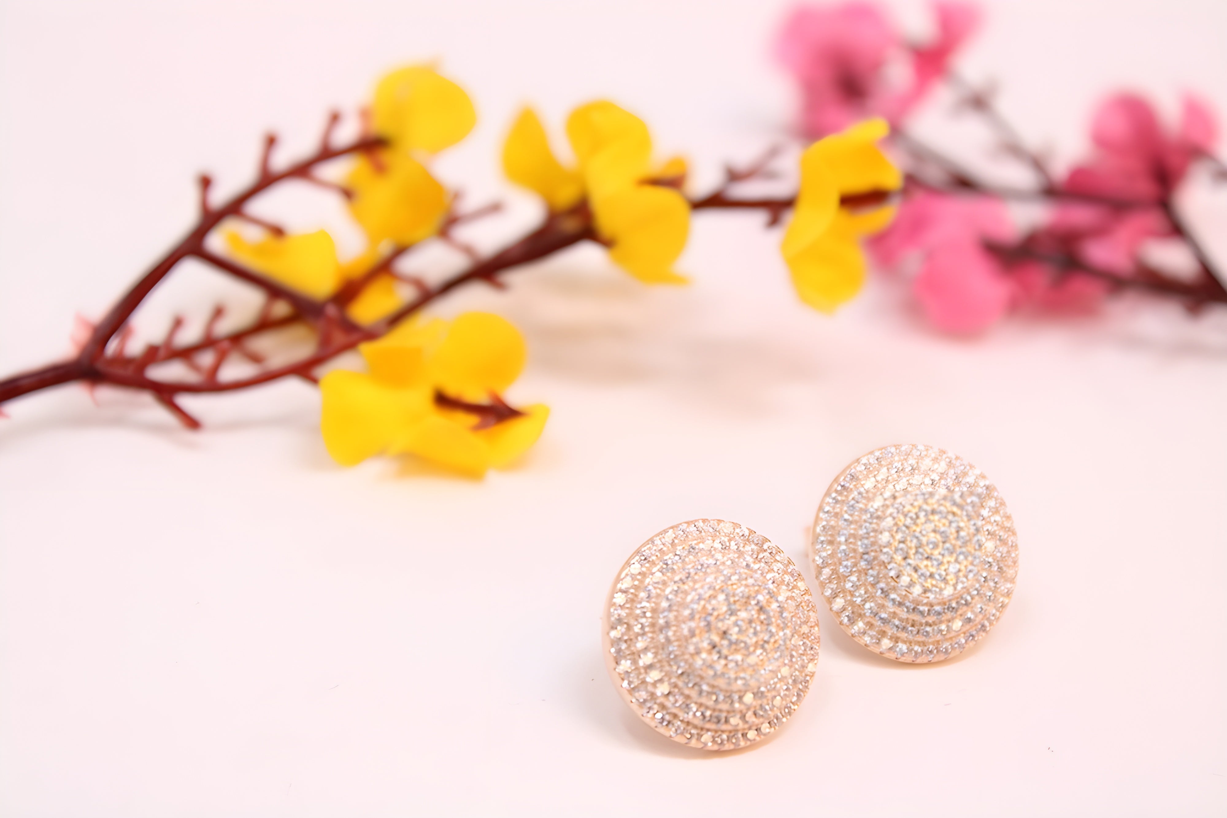 Golden Glamour 92.5 Sterling Silver Earrings