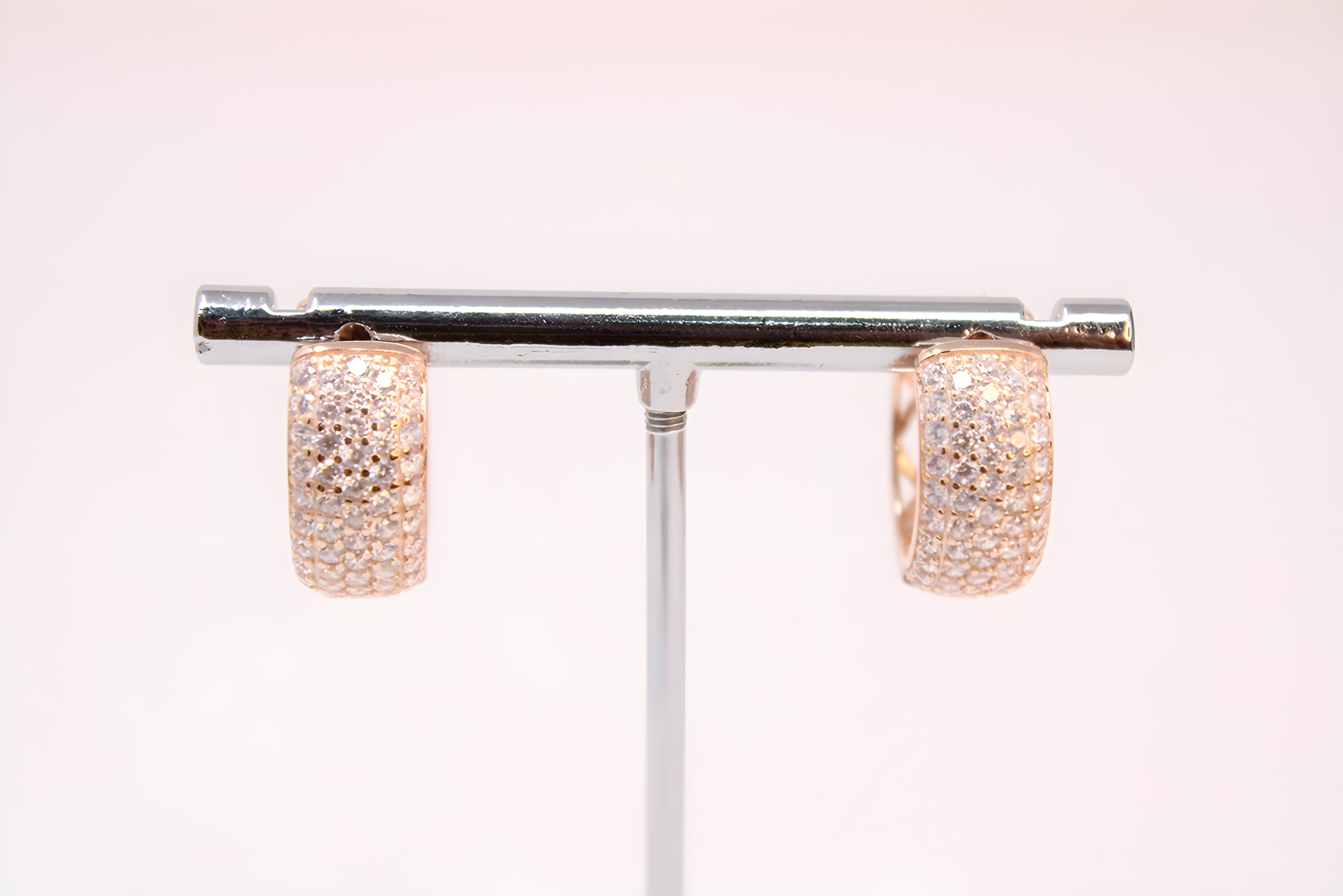 92.5 Sterling Silver Golden Radiance Earrings