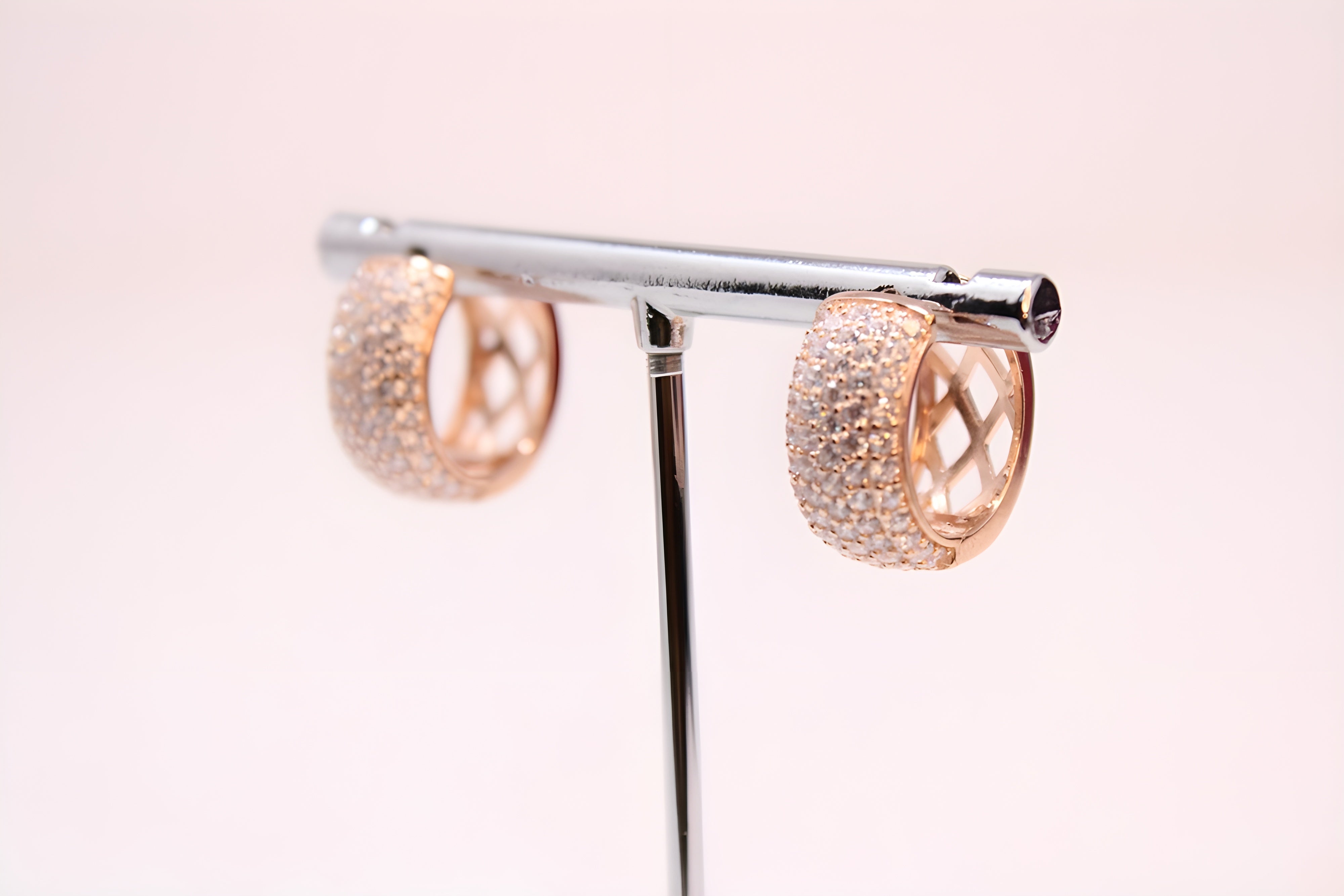 92.5 Sterling Silver Golden Radiance Earrings