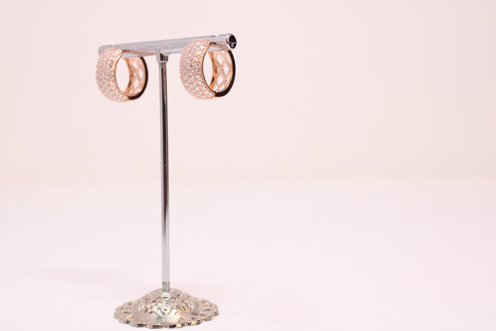 92.5 Sterling Silver Golden Radiance Earrings