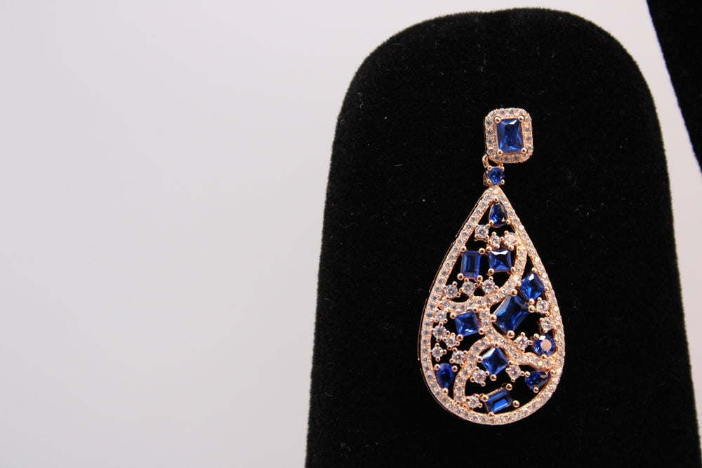 Azure Gilded Dreams Earrings