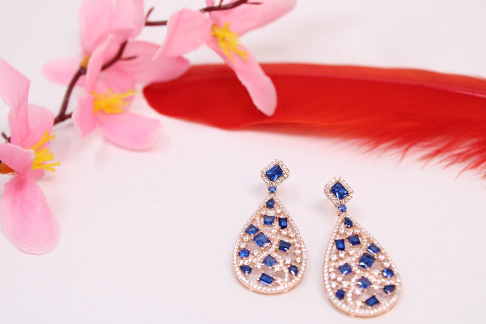 Azure Gilded Dreams Earrings