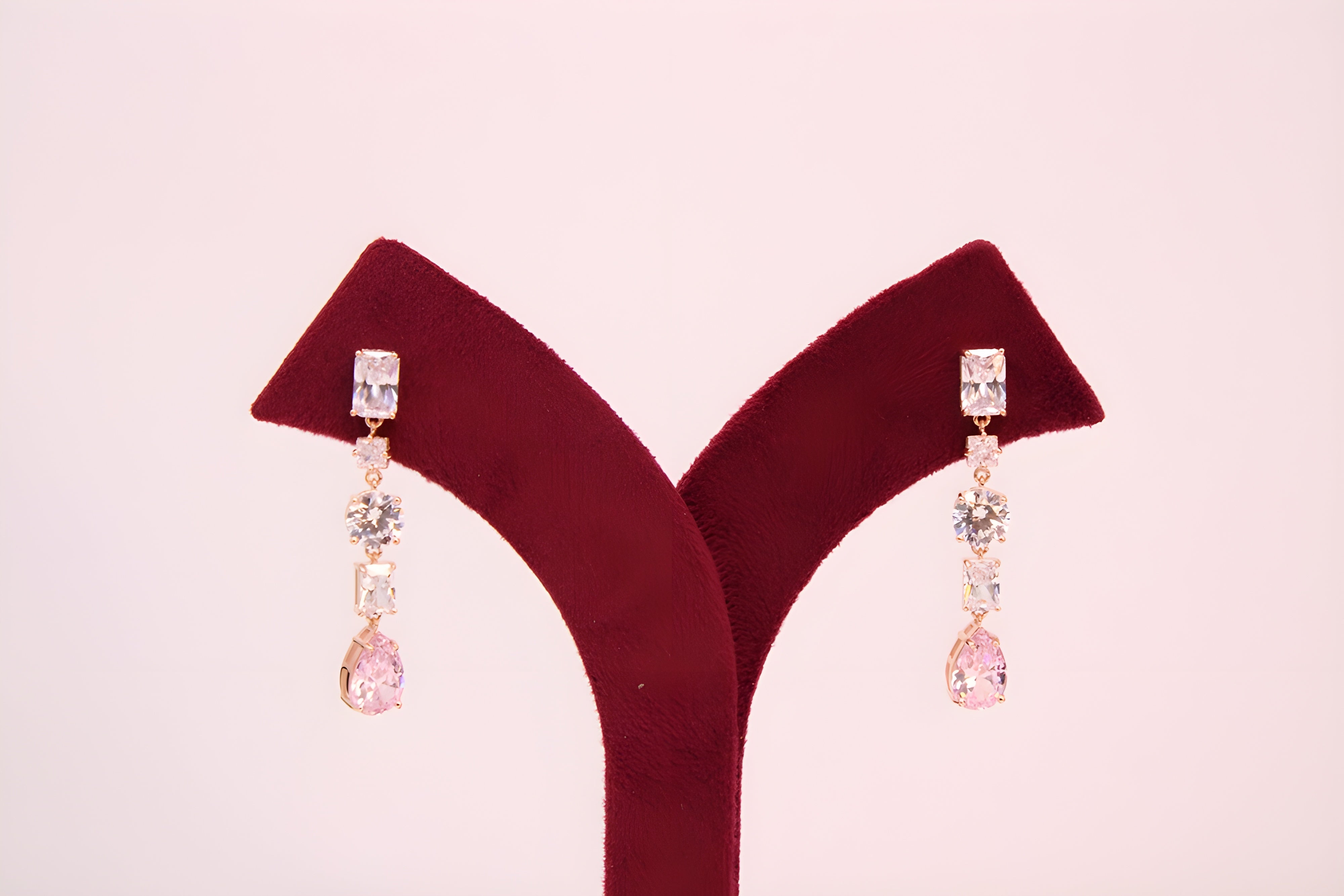 Rose Radiance VeeLux Premium Drops Earrings