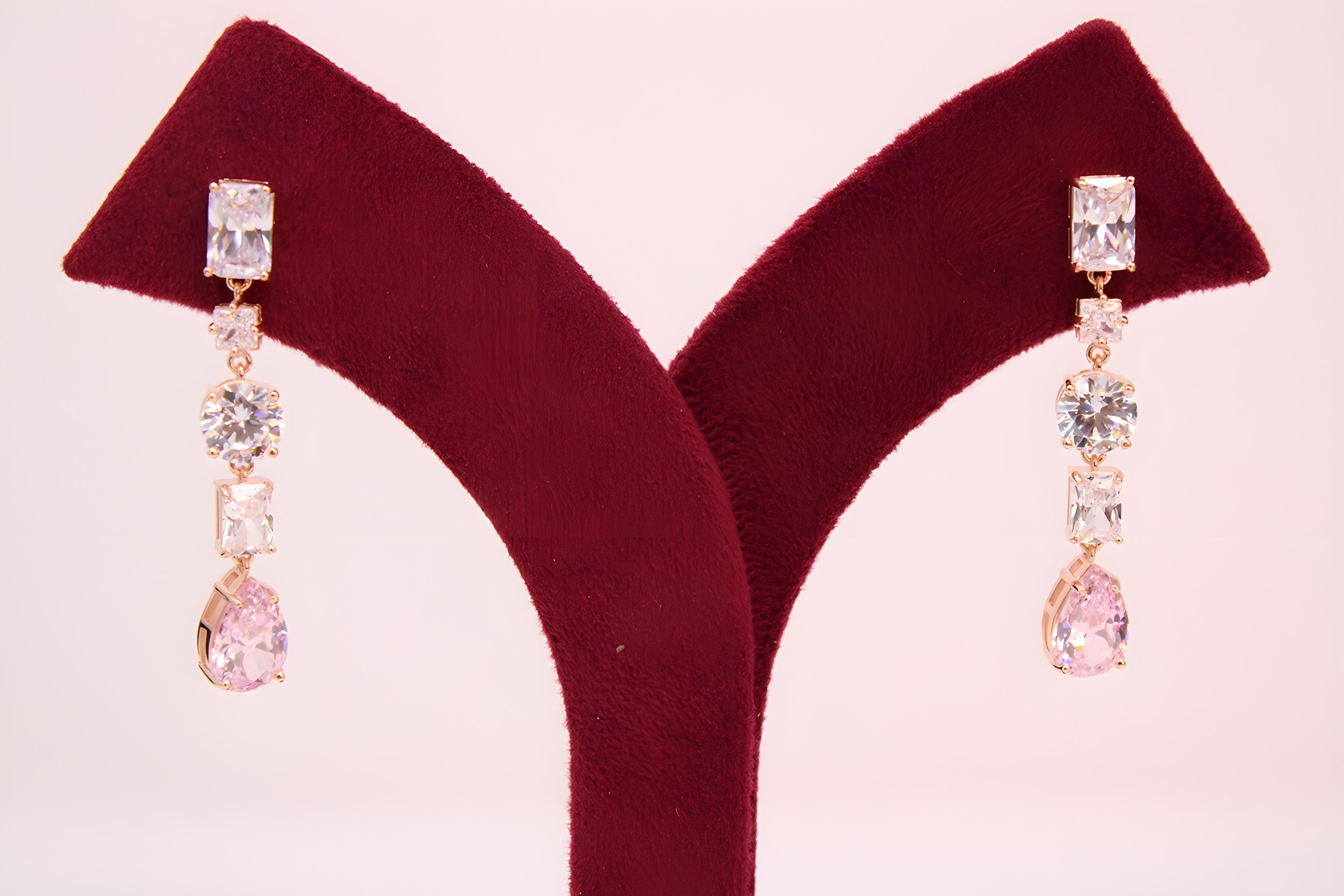 Rose Radiance VeeLux Premium Drops Earrings