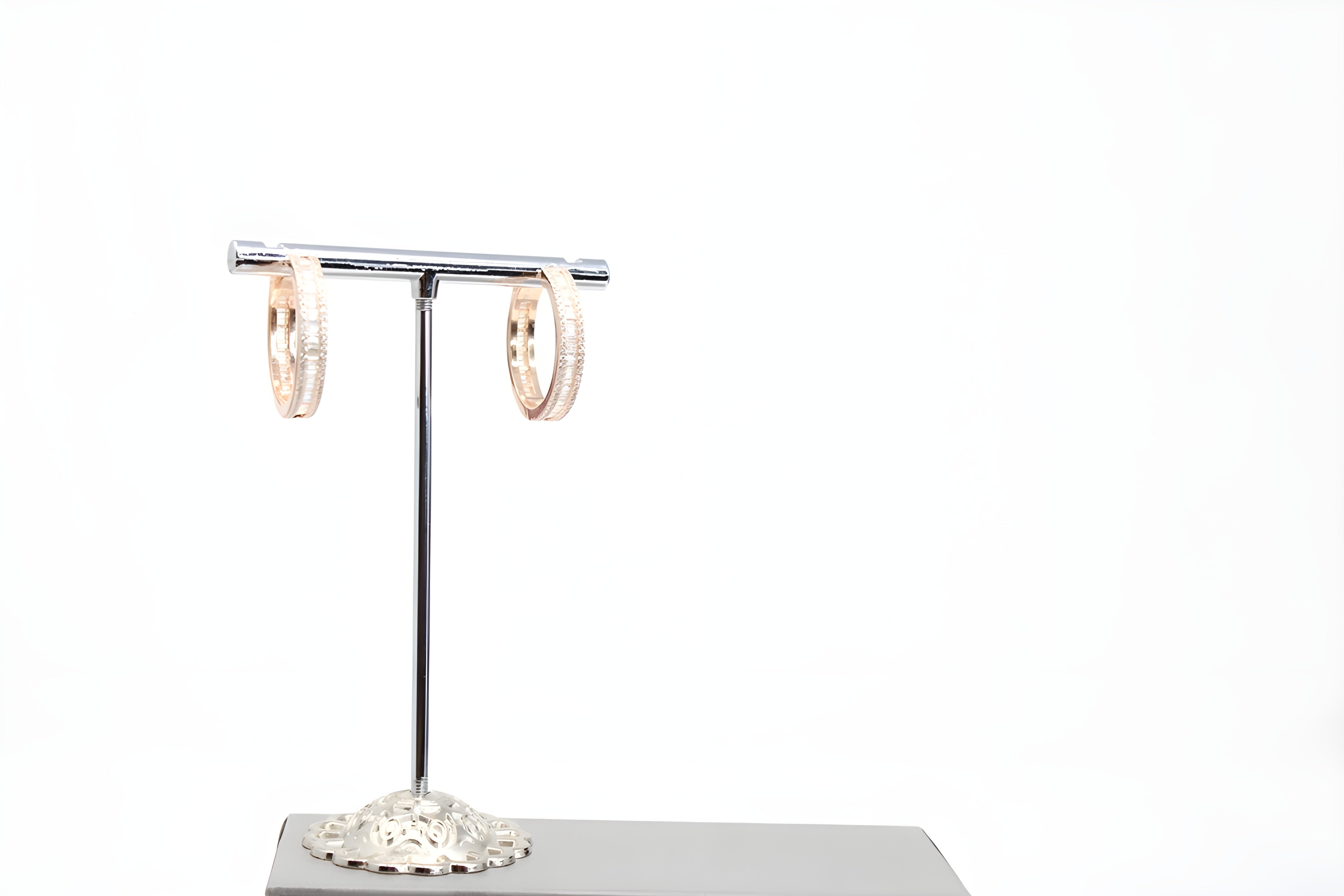 Luxury Redefined: VeeLux Golden Crystal Earrings