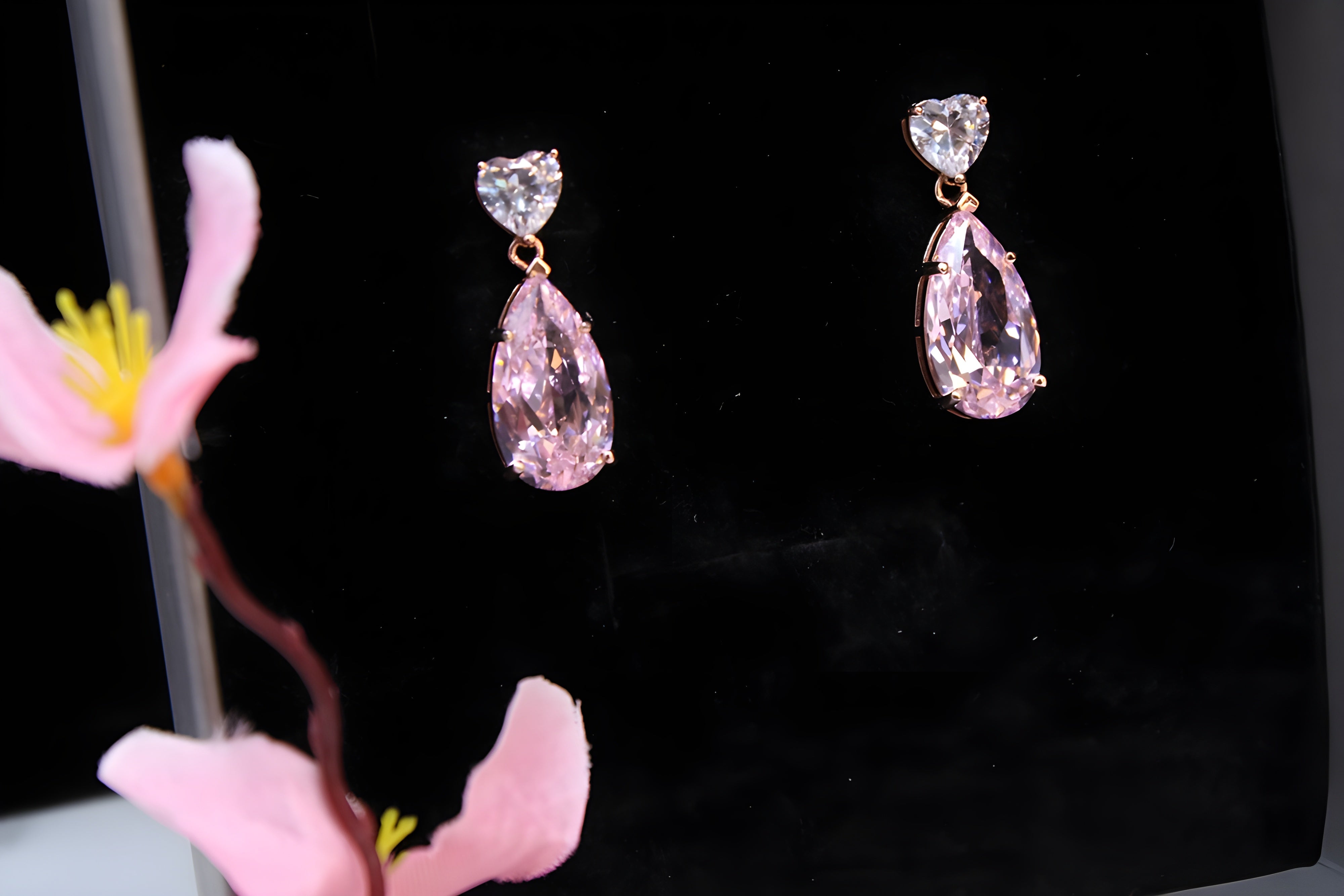 Rose Radiance VeeLux Premium Crystal Earrings