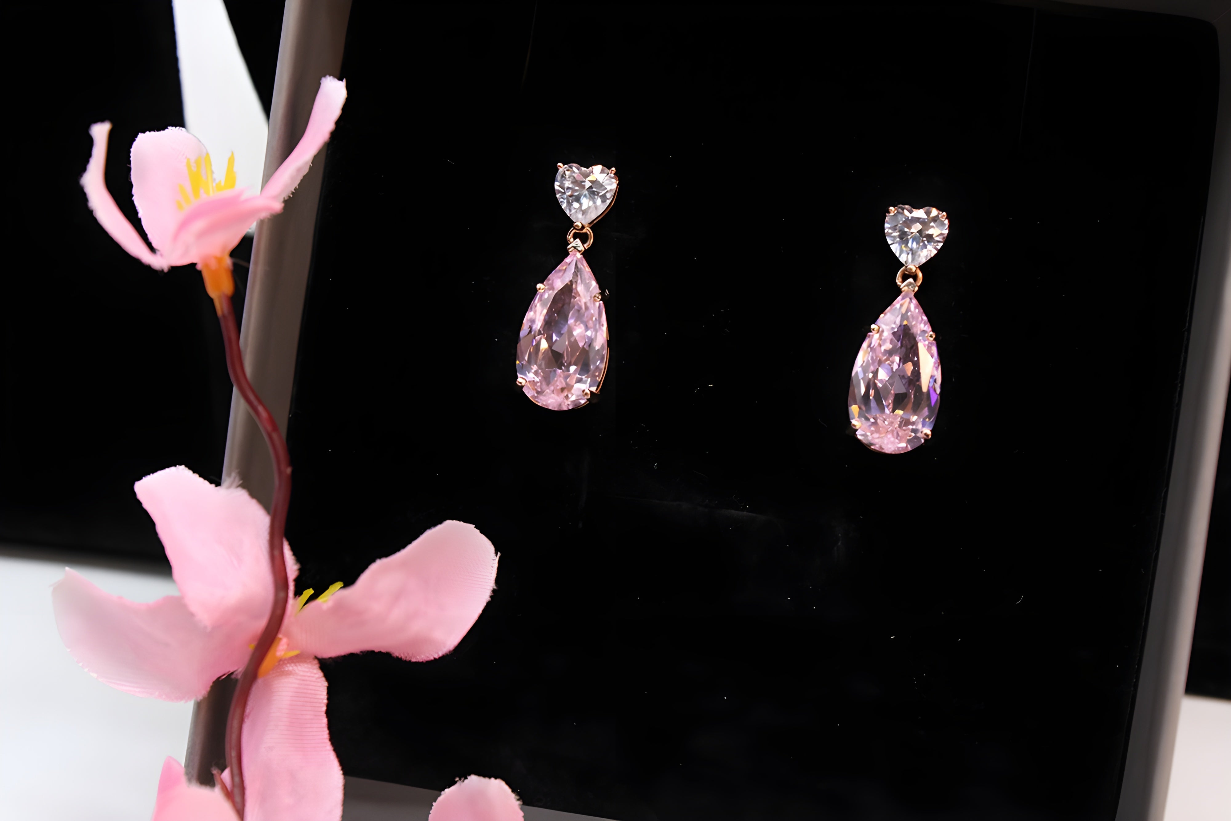 Rose Radiance VeeLux Premium Crystal Earrings