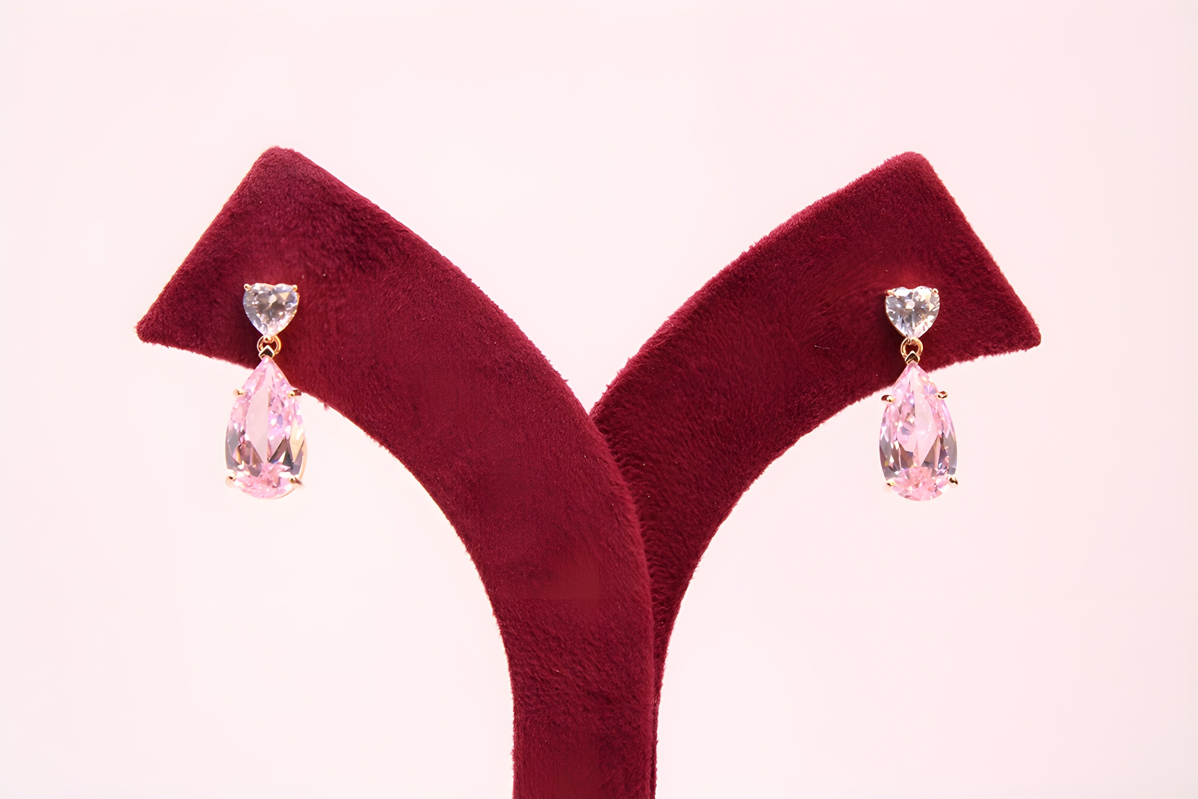 Rose Radiance VeeLux Premium Crystal Earrings