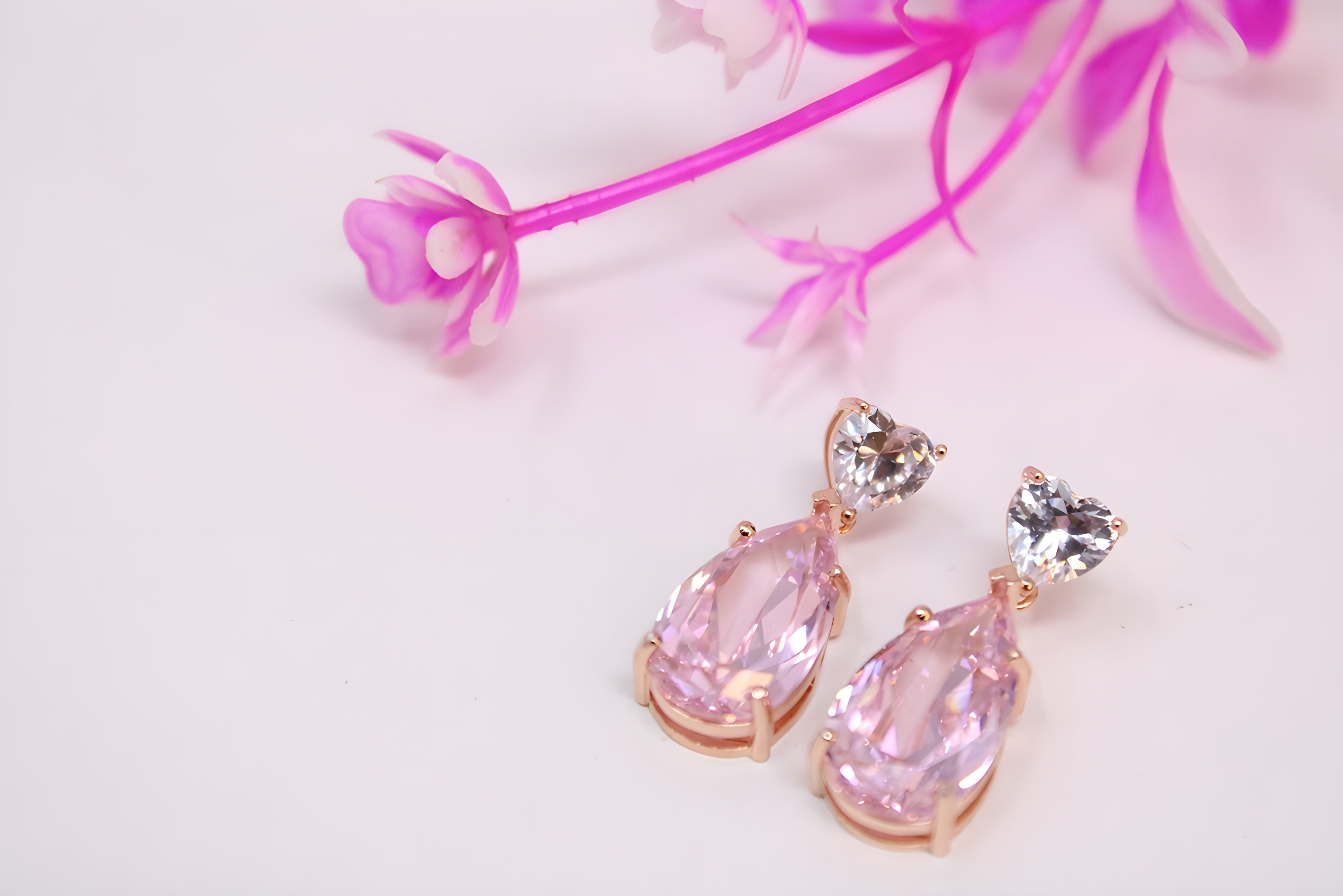 Rose Radiance VeeLux Premium Crystal Earrings