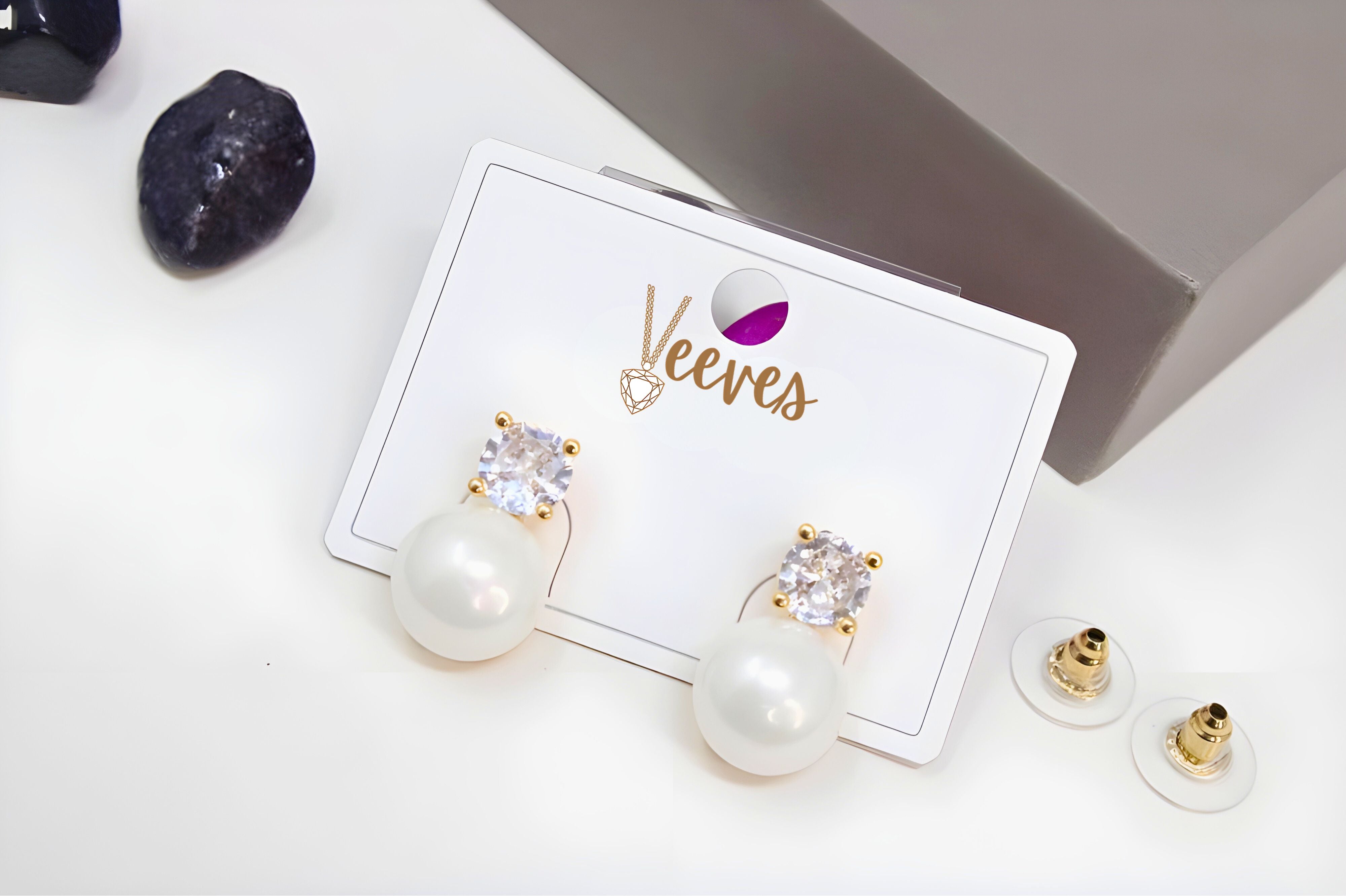 Timeless Pearl & Diamond Love Earrings
