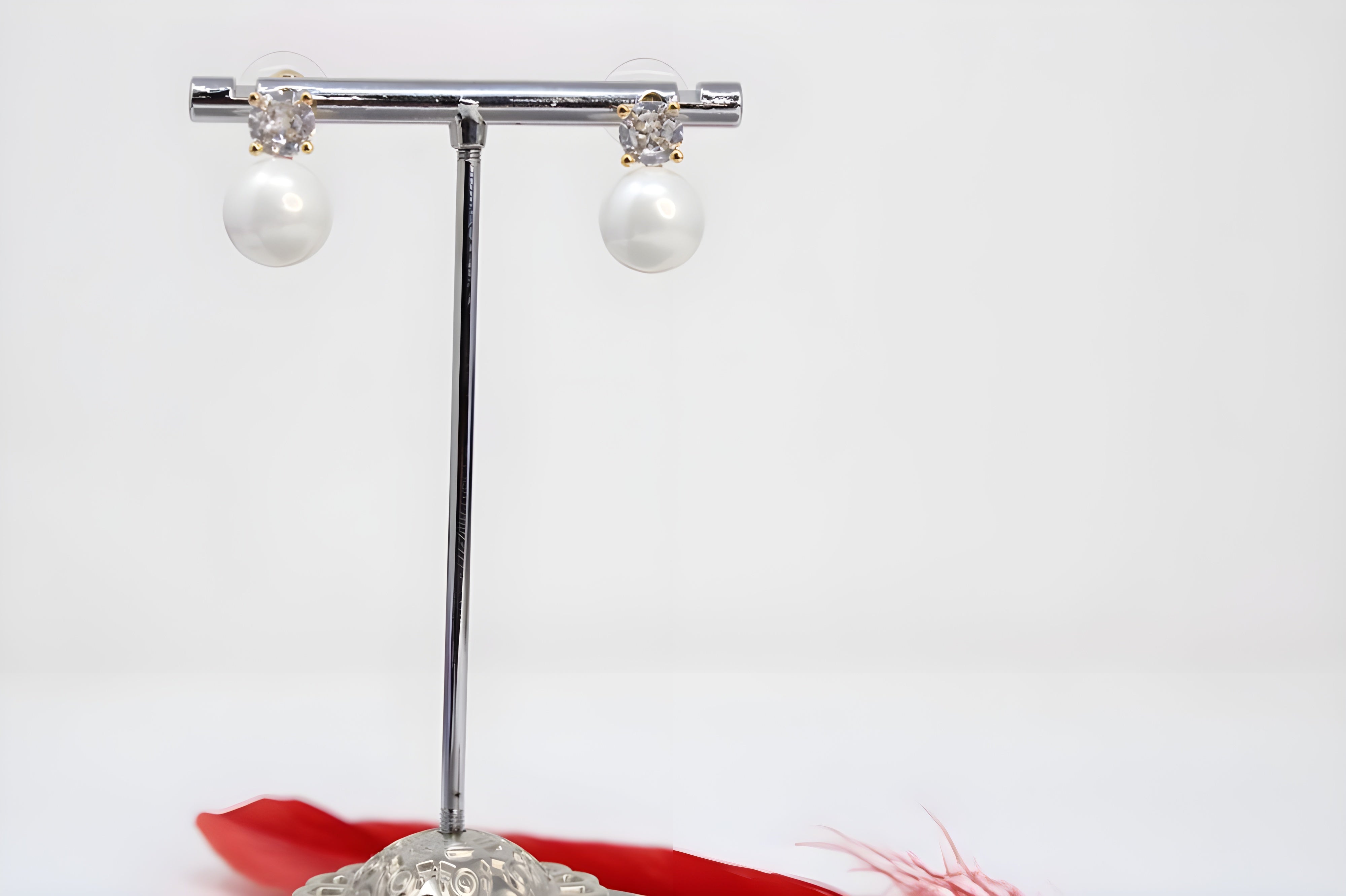 Timeless Pearl & Diamond Love Earrings