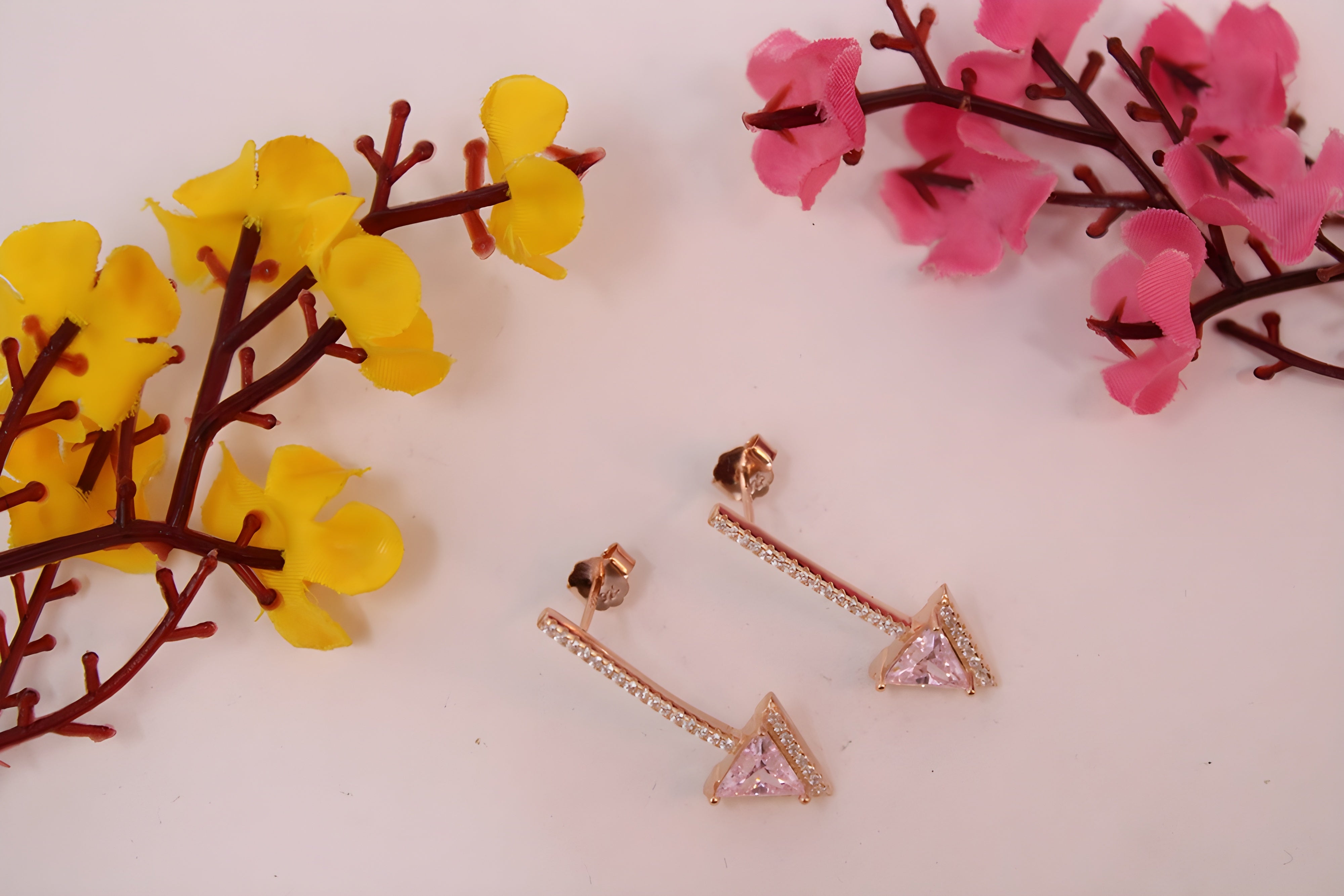 Pink Arrow 92.5 Sterling Silver VeeLux Premium Earrings