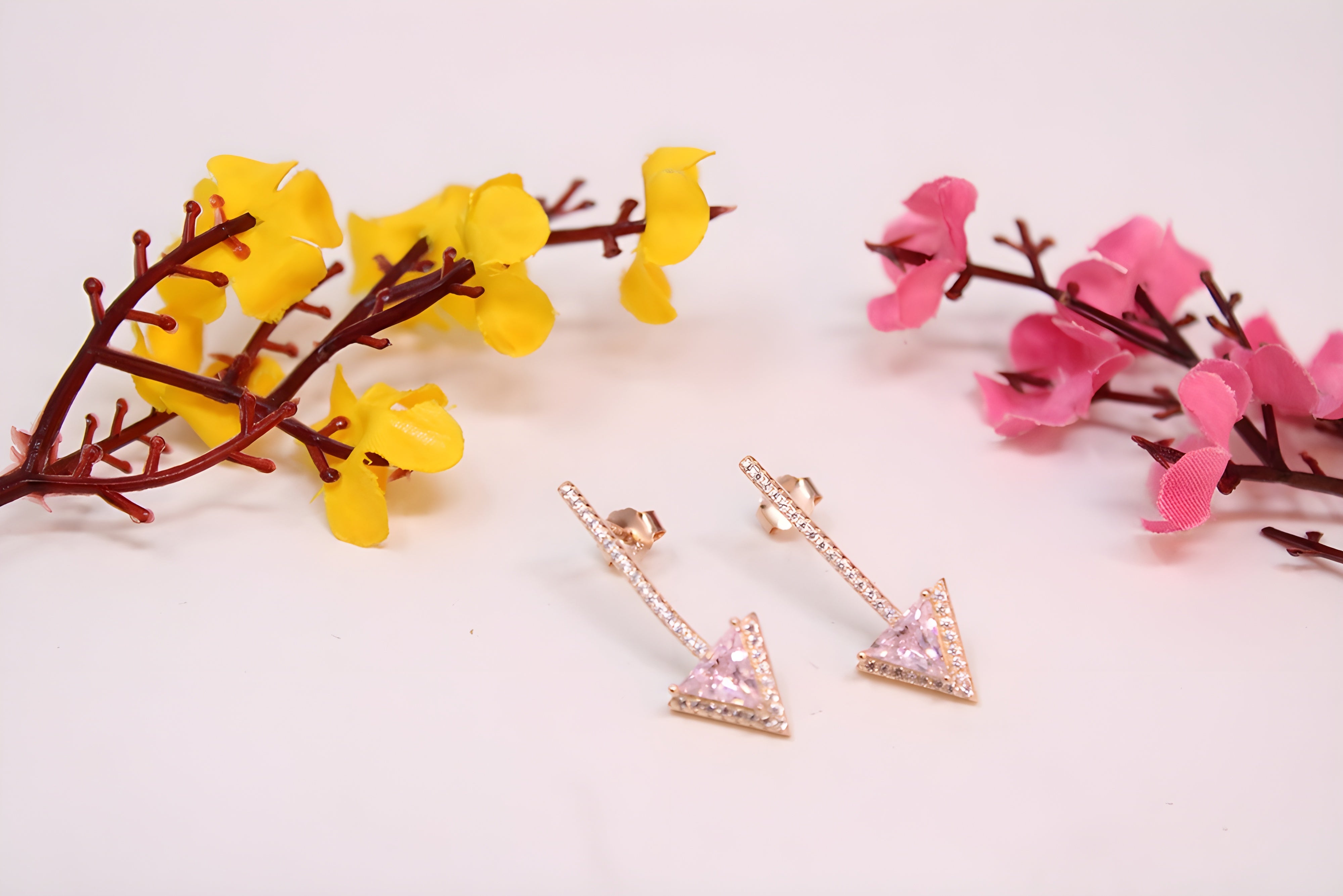 Pink Arrow 92.5 Sterling Silver VeeLux Premium Earrings