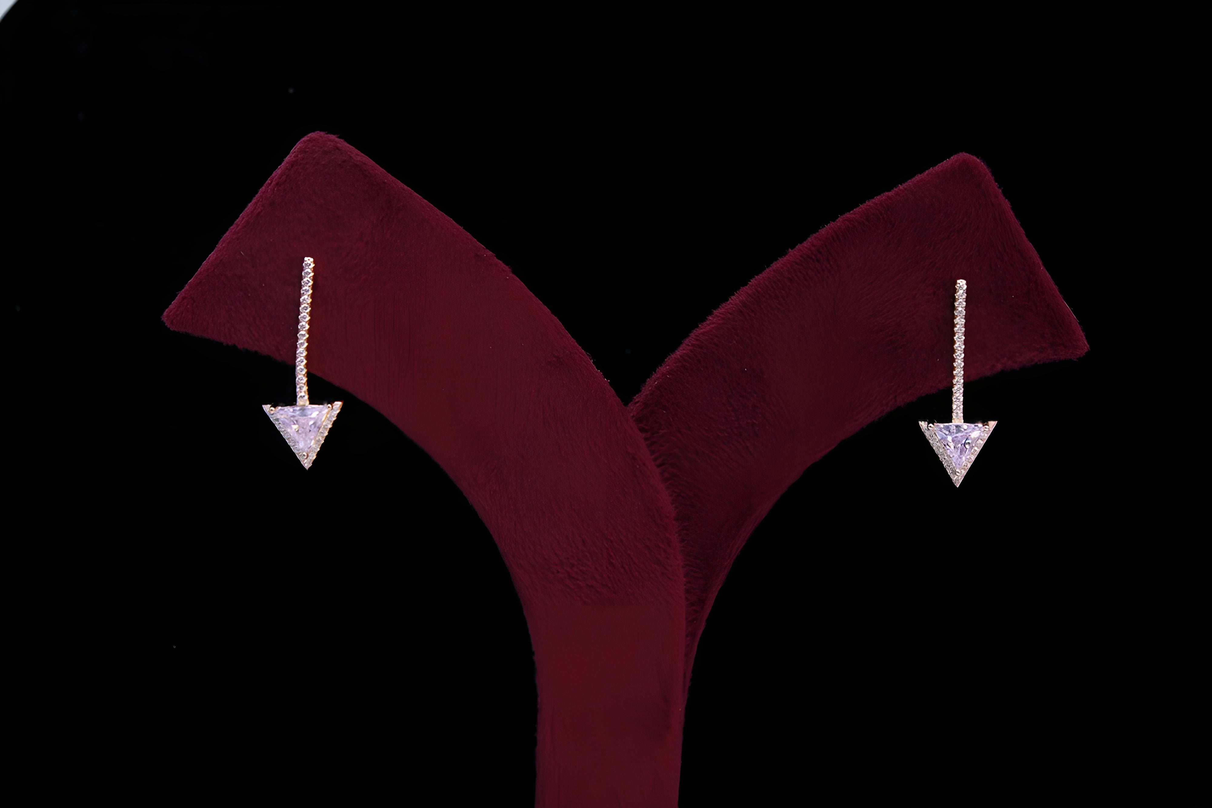 Pink Arrow 92.5 Sterling Silver VeeLux Premium Earrings
