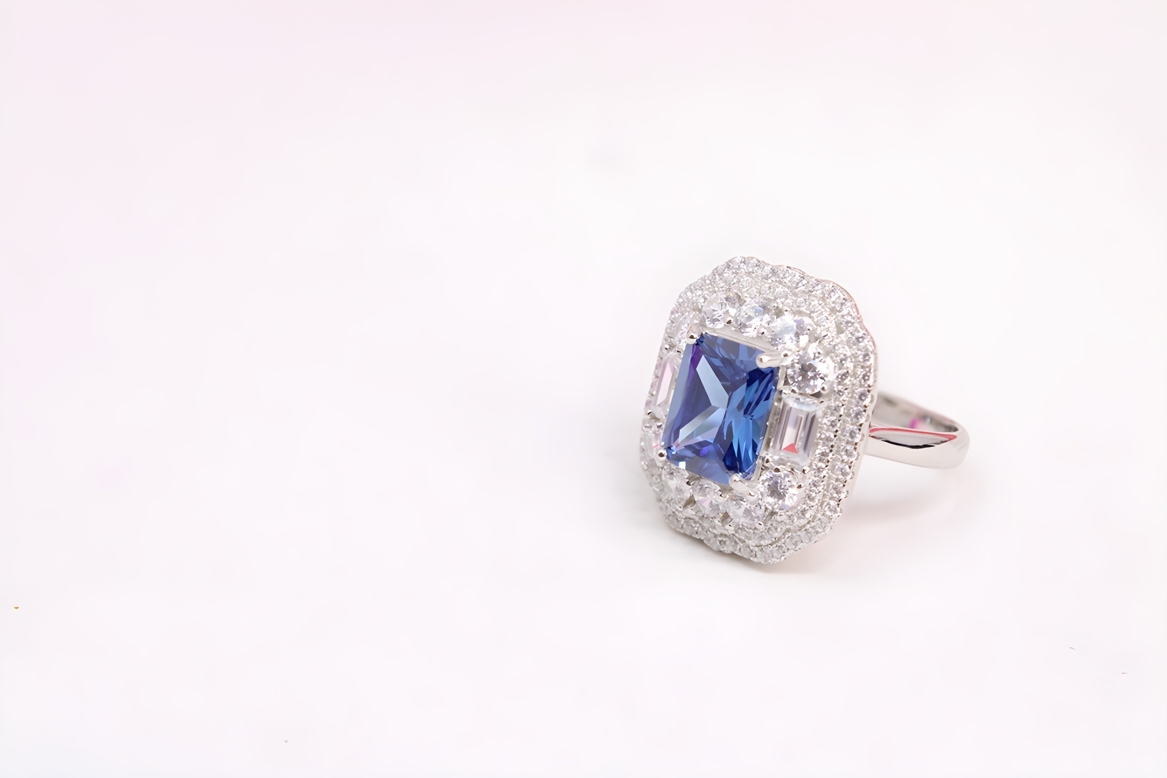 Sapphire Serenade Sterling Silver Ring