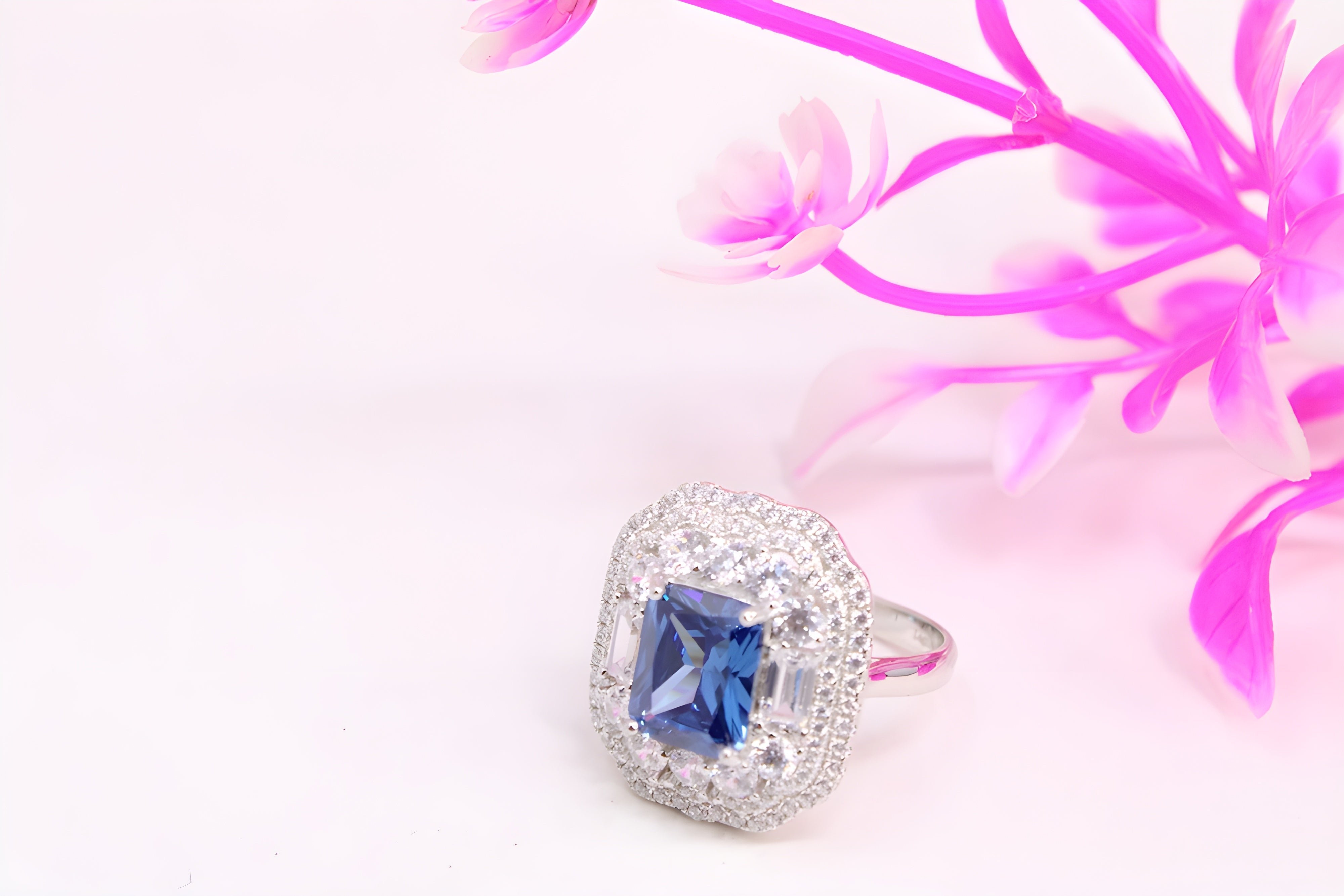 Sapphire Serenade Sterling Silver Ring