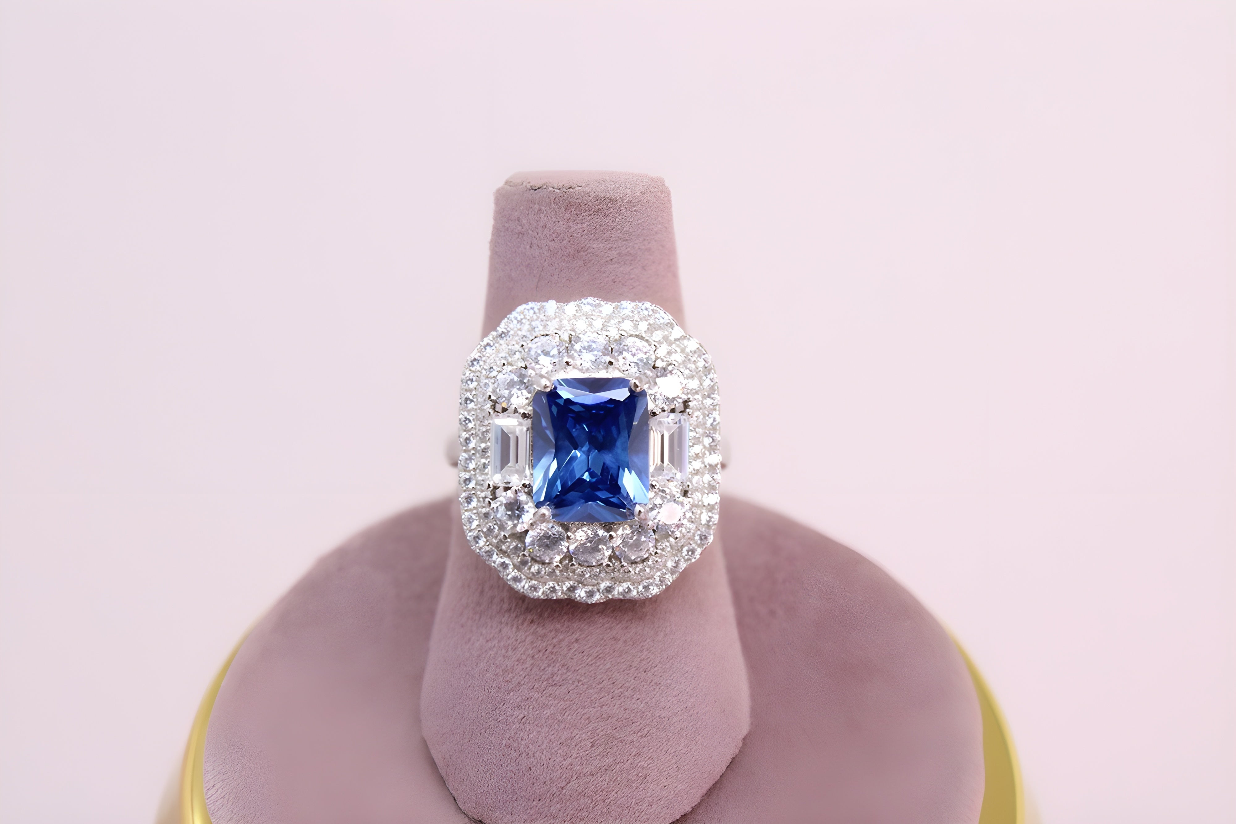 Sapphire Serenade Sterling Silver Ring